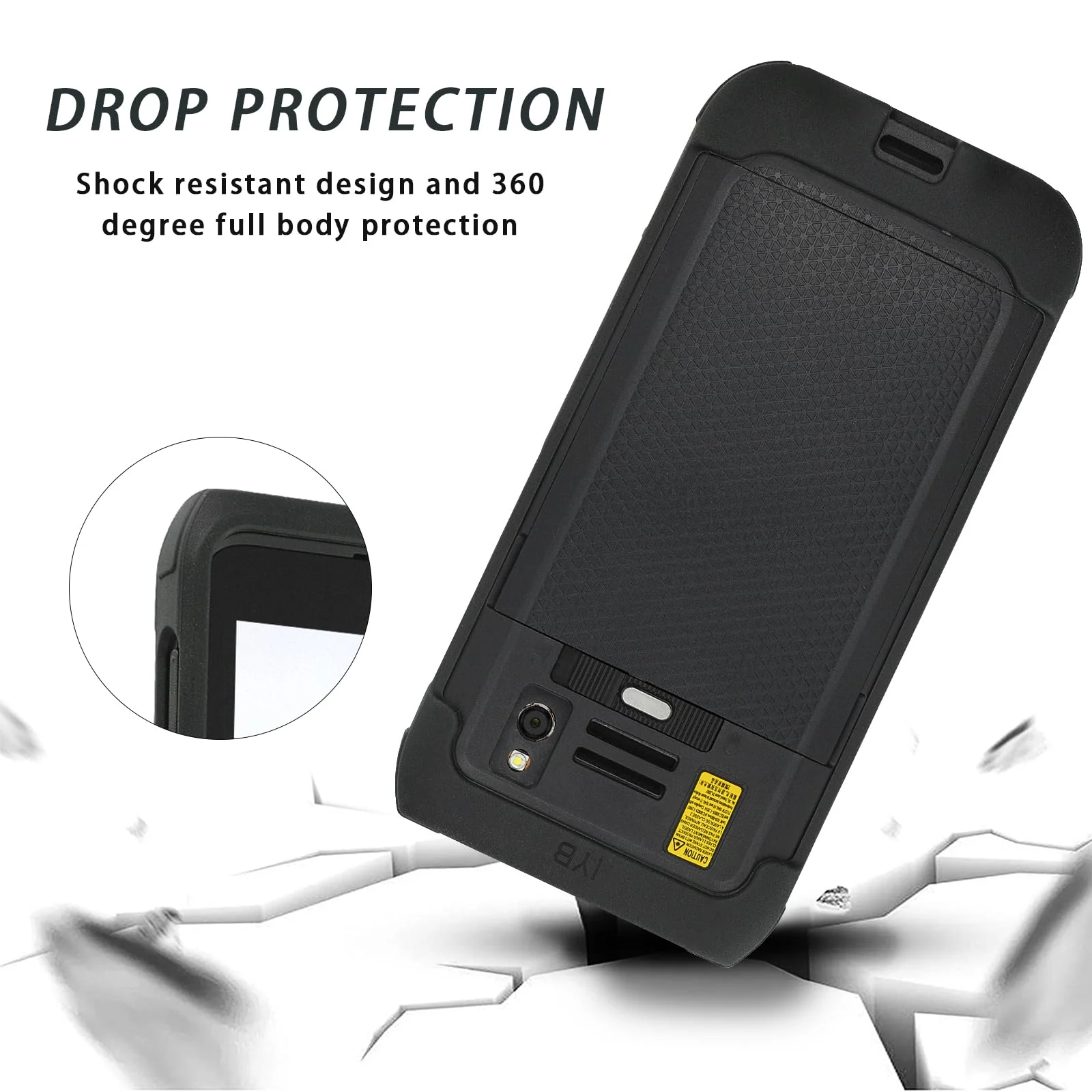 Protective Case for Honeywell Dolphin CT40 CT45 CT47 CT45XP - Android Handheld Mobile Computer Barcode Scanner Cover(PN：CT40-PB-XP) - Image 6
