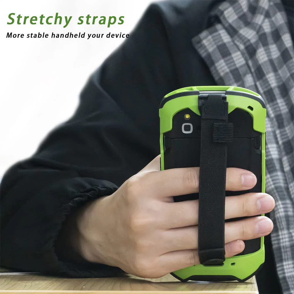 Protective Cover Bumper Case Rugged Boot with Hand Strap for Zebra TC51 TC510K TC52 TC56 TC57 (Green) Green - Image 3
