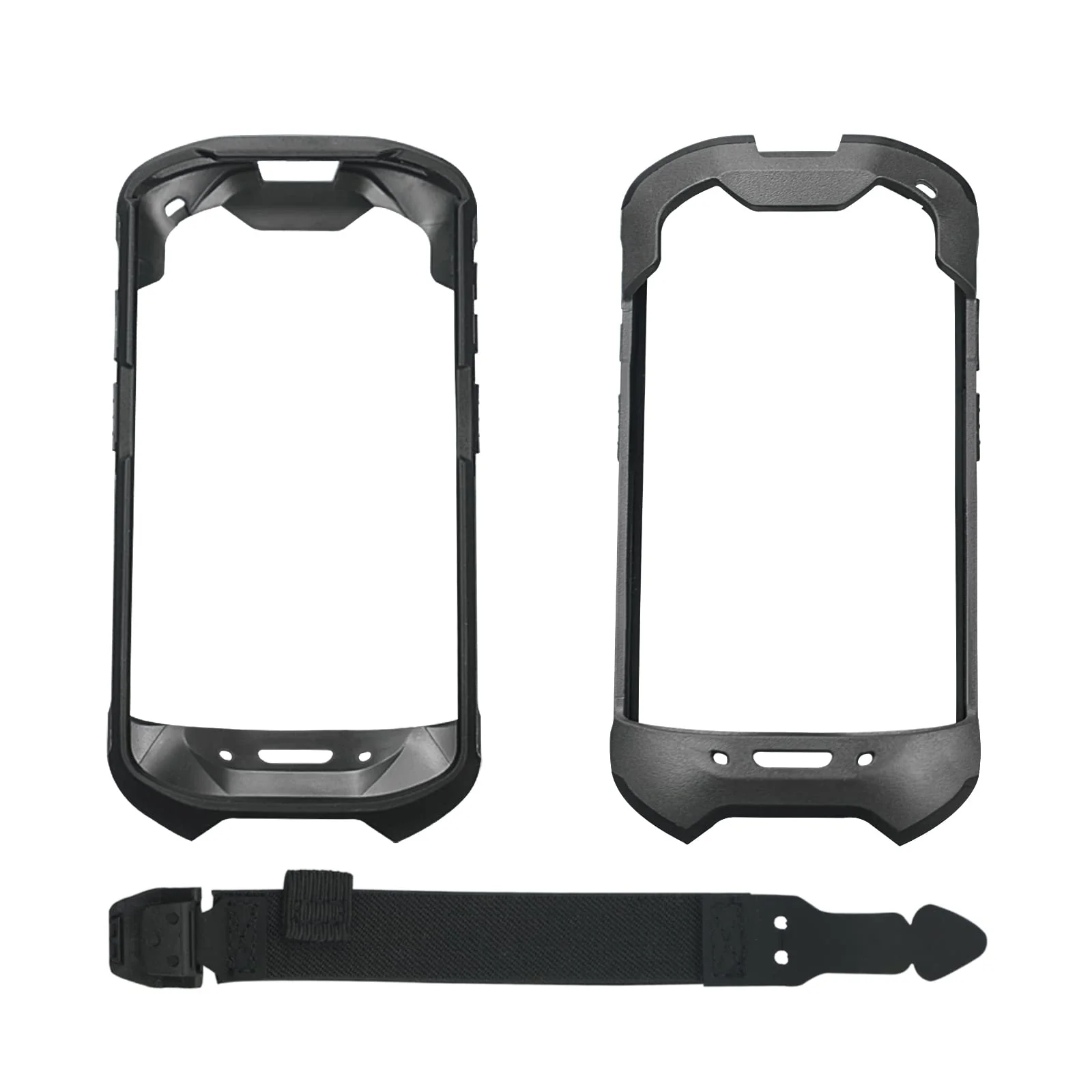 Protective Cover Case Rugged Boot with Hand Strap for Zebra TC51 TC52 TC56 TC57 TC510K,Case for Handheld Barcode Touch Mobile Computer,Scanner Accessories(Black) Black - Image 2