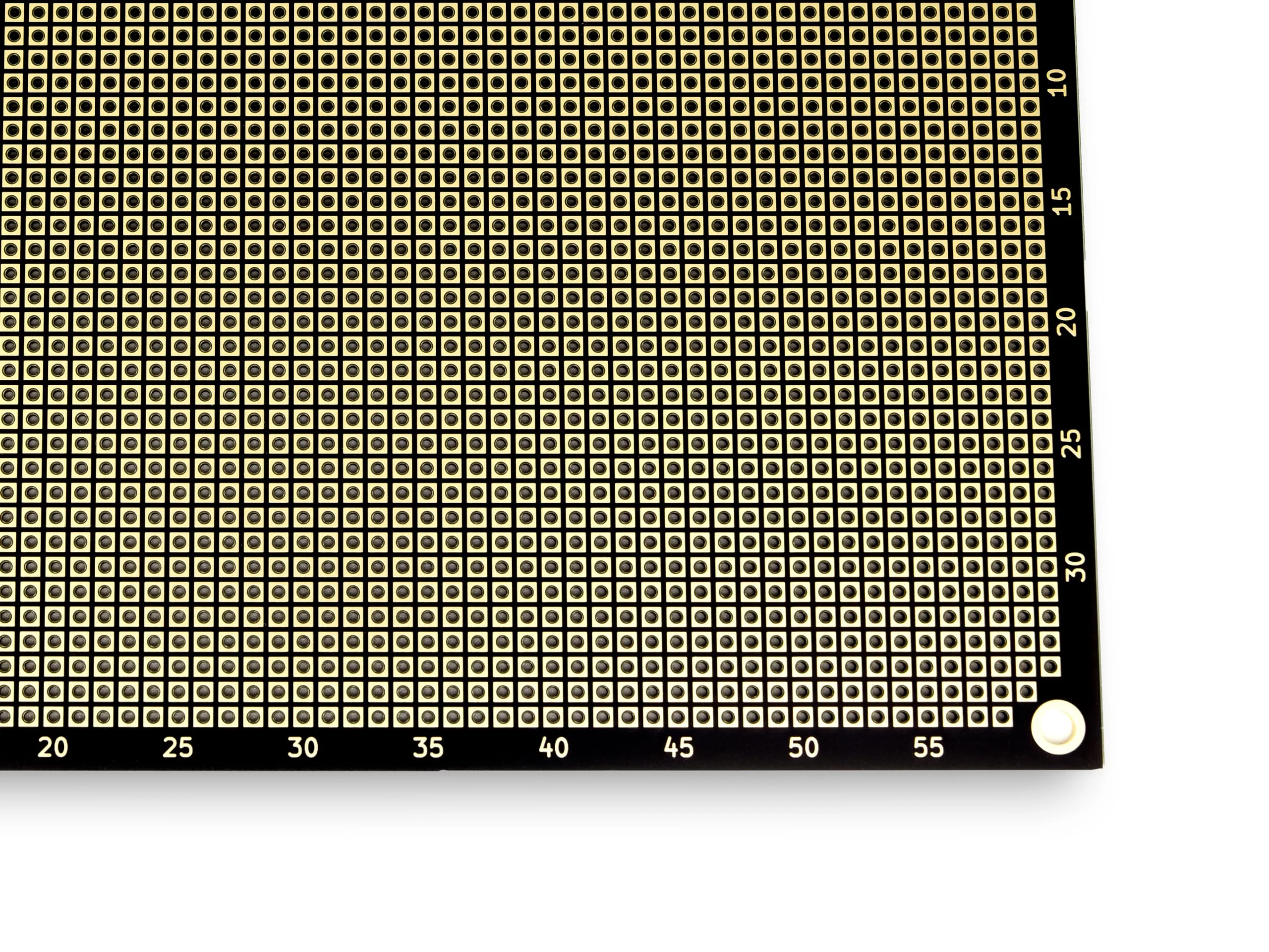 PROTOPATCH® Premium Perforated Grid Board (Pack of 3) | 160 x 100 mm | Double Sided | Square Pads | Black | NPTH | 2.54 mm Pitch - Image 3