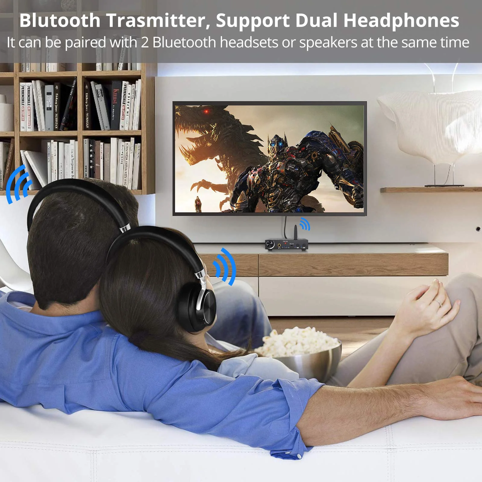 PROZOR 192KHz DAC Digital to Analog Audio Converter with Bluetooth 5.0 Audio Transmitter and Receiver, Optical to L/R Converter with aptX HD aptx Low Latency Wireless Audio Adapter Bluetooth Transmitter and Receiver - Image 6