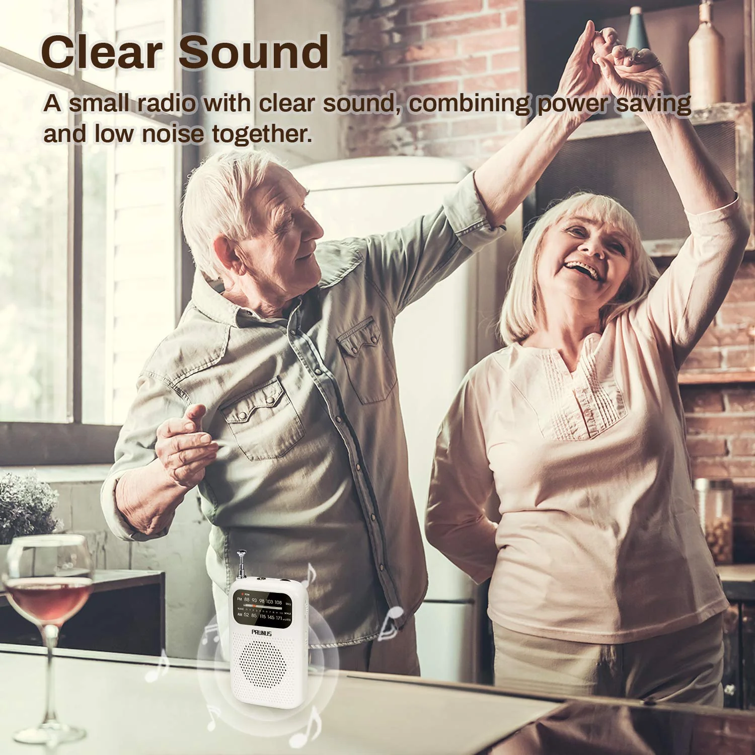 PRUNUS J-777 Pocket Radios Portable AM FM Small Personal Radio with Best Reception, AAA Battery Operated Transistor Radio with Headphone & Speaker for Walk/Jogging/Camping White - Image 5