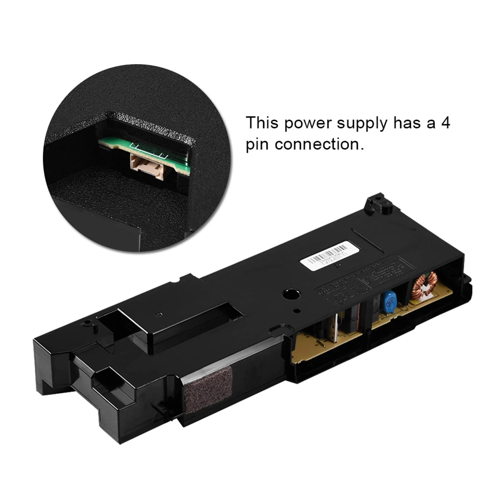 PS4 ADP-200ER Power Supply, Unit 4 Pin Power Supply Replacement Part, Replacement Power Supply for PS4 CUH-1215A CUH-12XX Serie - Image 3