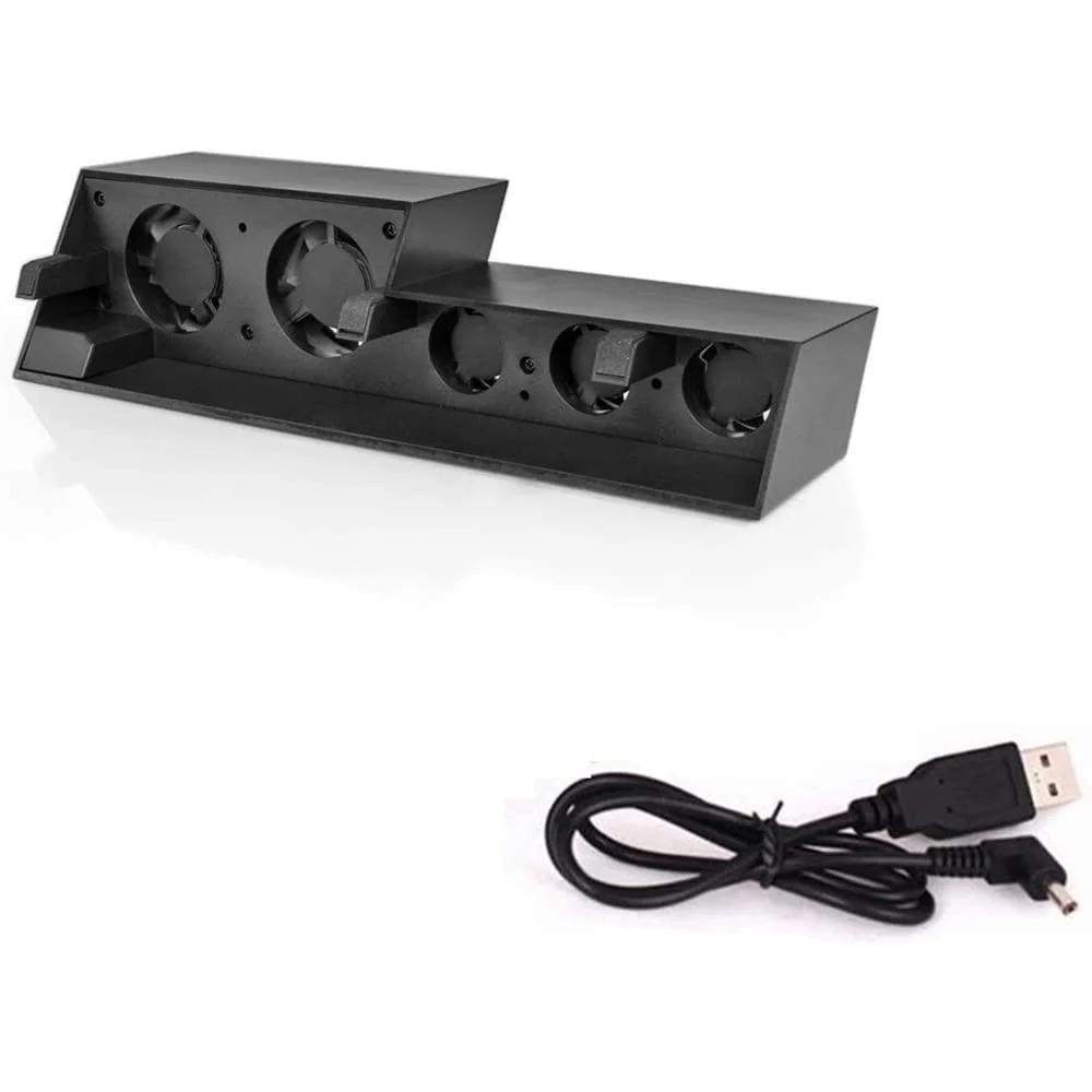 PS4 Cooling Fan 5 Fan System Station PS4 Turbo Fan USB External PS4 Cooler Temperature Control Cooling Fans - axGear - Image 8