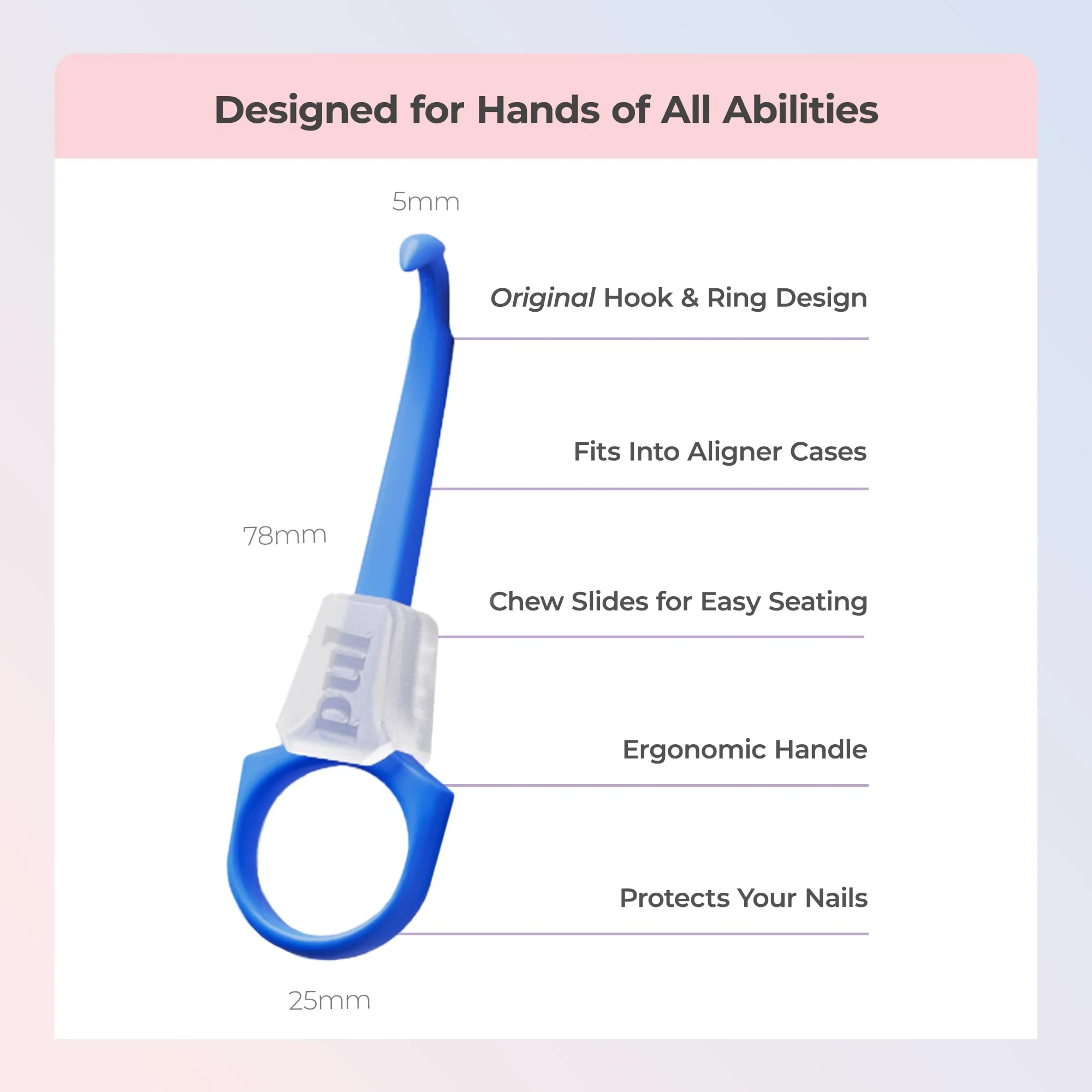 PUL Pack of 4 Reusable 2-in-1 Aligner Seating Chewie & Removal Tool — Compatible with Invisalign, Removable Braces, Retainers, Trays – Easy-to-Use Remover & Chew, Dental & Oral Hygiene Care – Blue 4 Pack - Image 4
