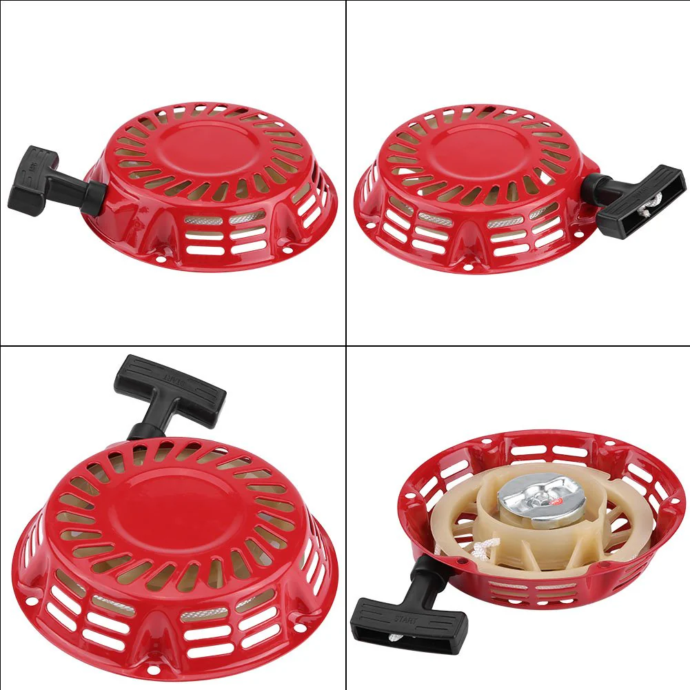 Pulley Starter Vibrating Plate Pull Start Starter Pull Start Assembly for 2KW 168F Petrol Generator - Image 3