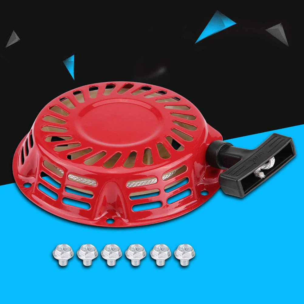 Pulley Starter Vibrating Plate Pull Start Starter Pull Start Assembly for 2KW 168F Petrol Generator - Image 5