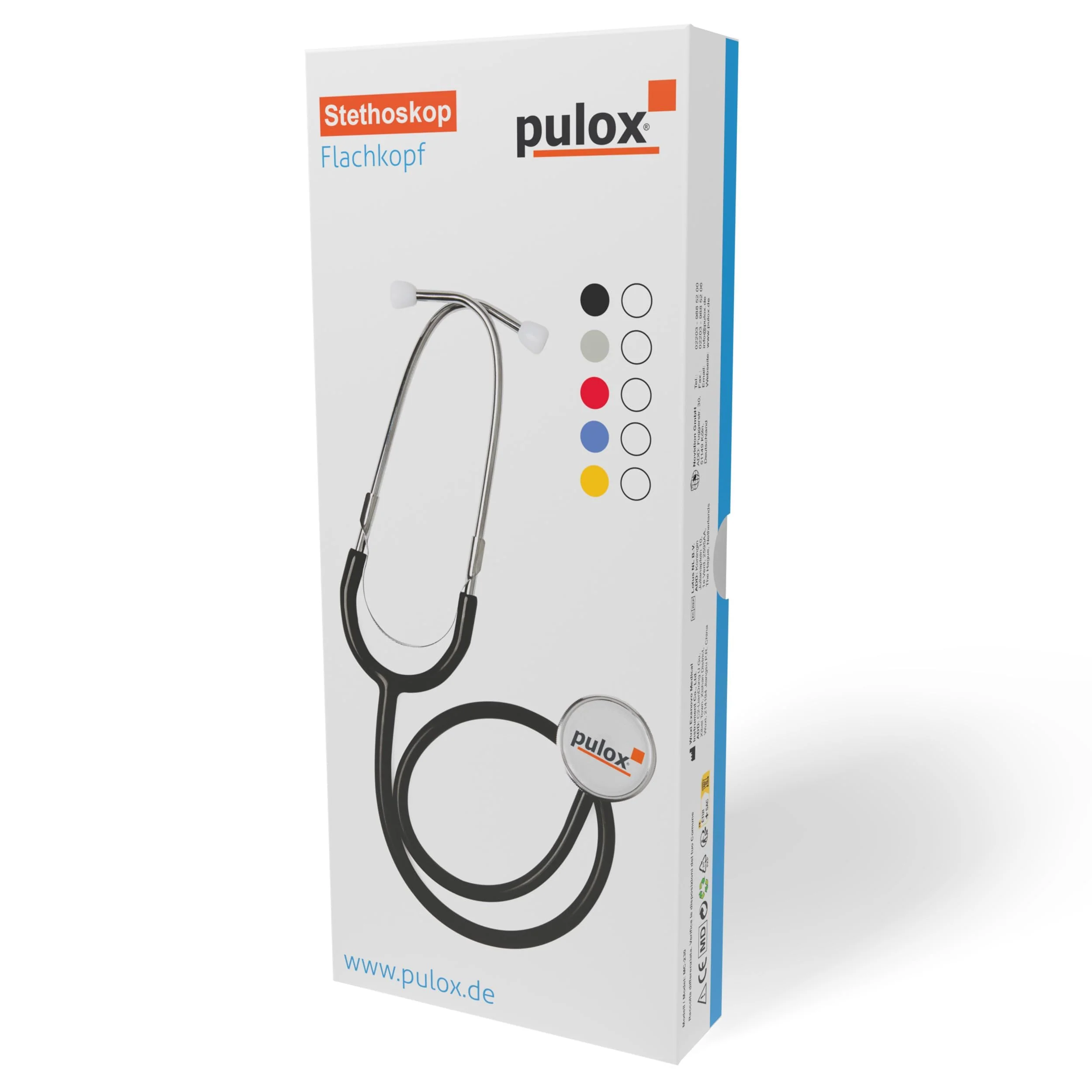 Pulox Flat Head Stethoscope for Respiratory Monitoring and Blood Pressure Monitoring in Black - Image 6