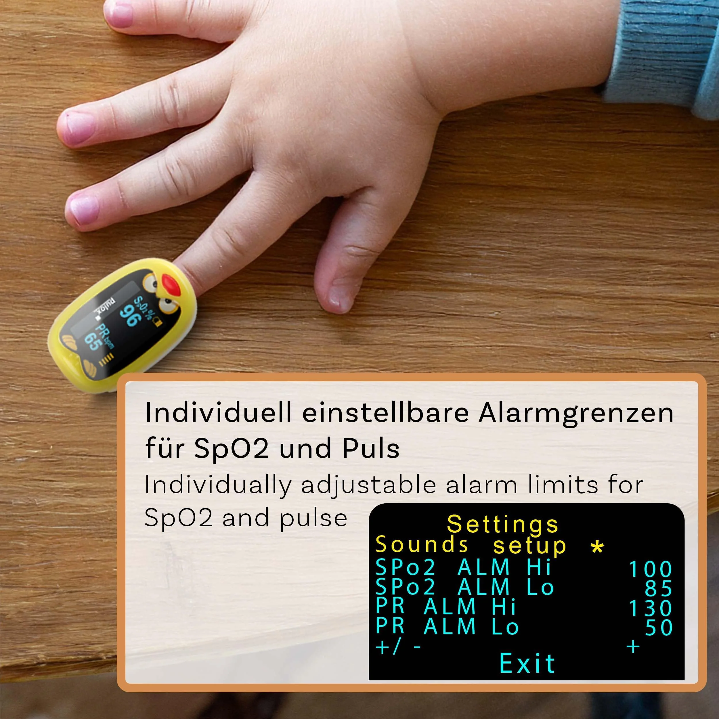 Pulox PO-210B Children's Pulse Oximeter - Battery Operated Finger Pulse Oximeter for Children and Toddlers - Image 5