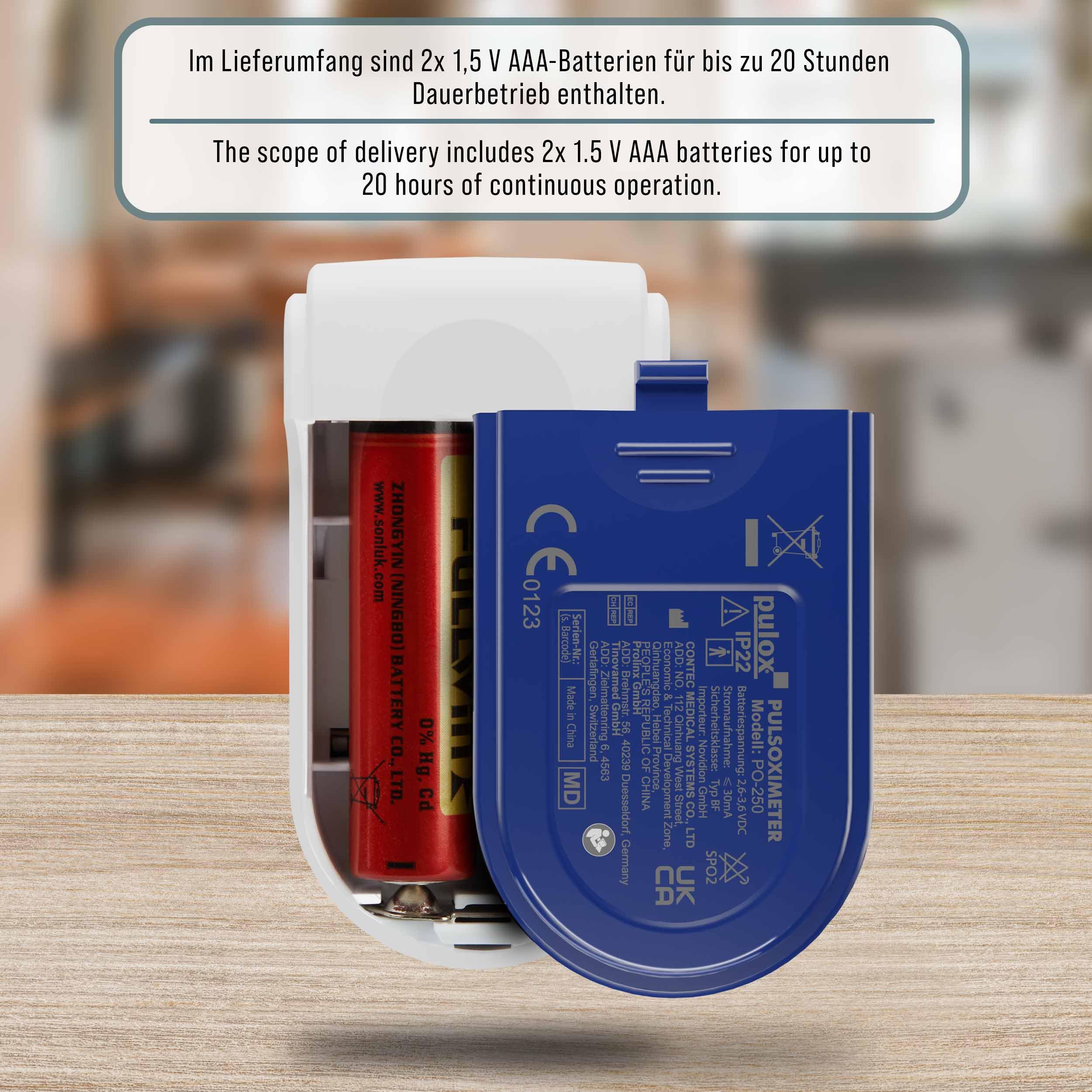 Pulox PO-250 Pulse Oximeter with OLED Colour Display, Software and Accessories - Image 4