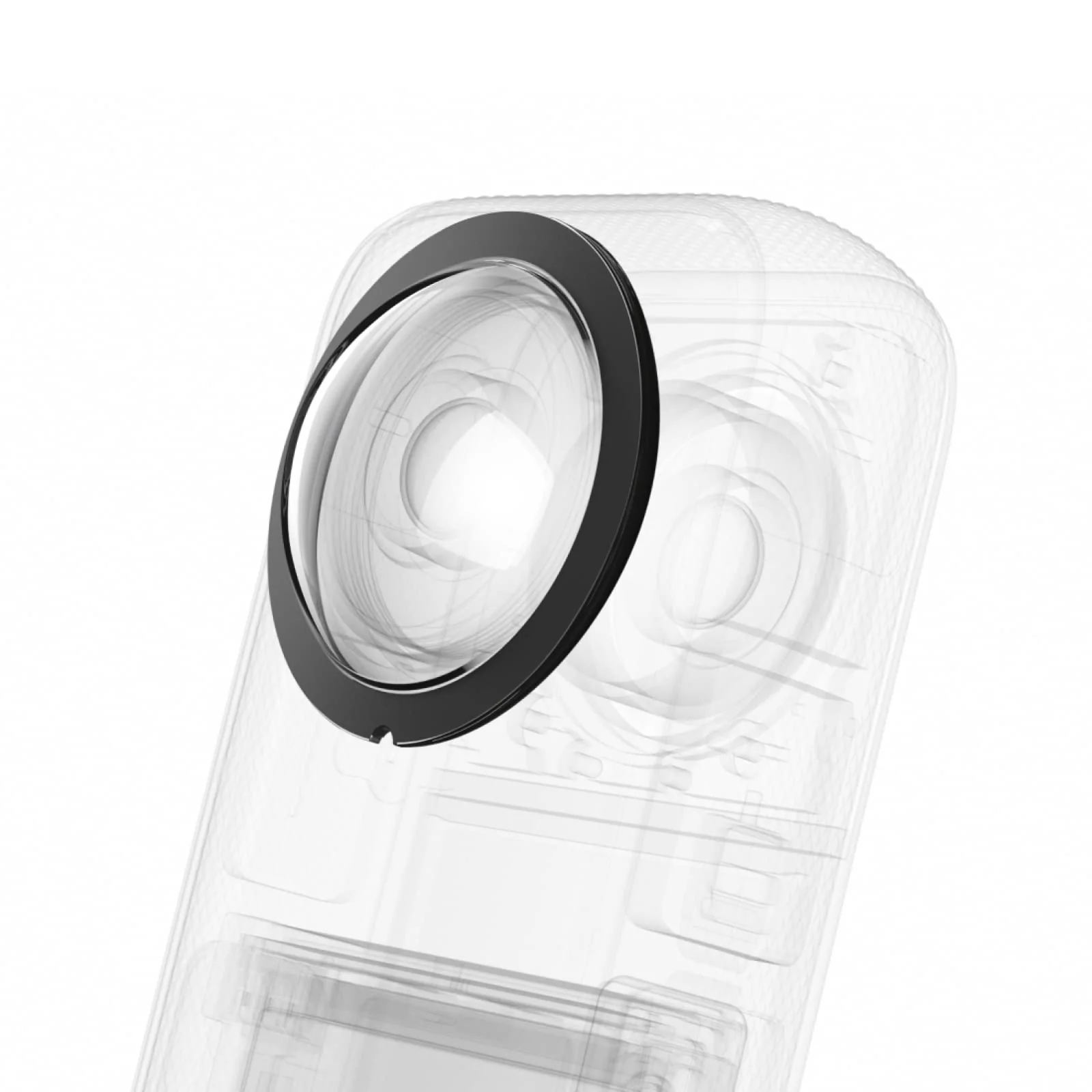 PULUZ Compatible for Insta360 X3 Sticky Lens Guards PC Protective Cover Cap for Insta 360 X3 Waterproof 360 Action Camera Accessories Insta360 X3 PC - Image 5