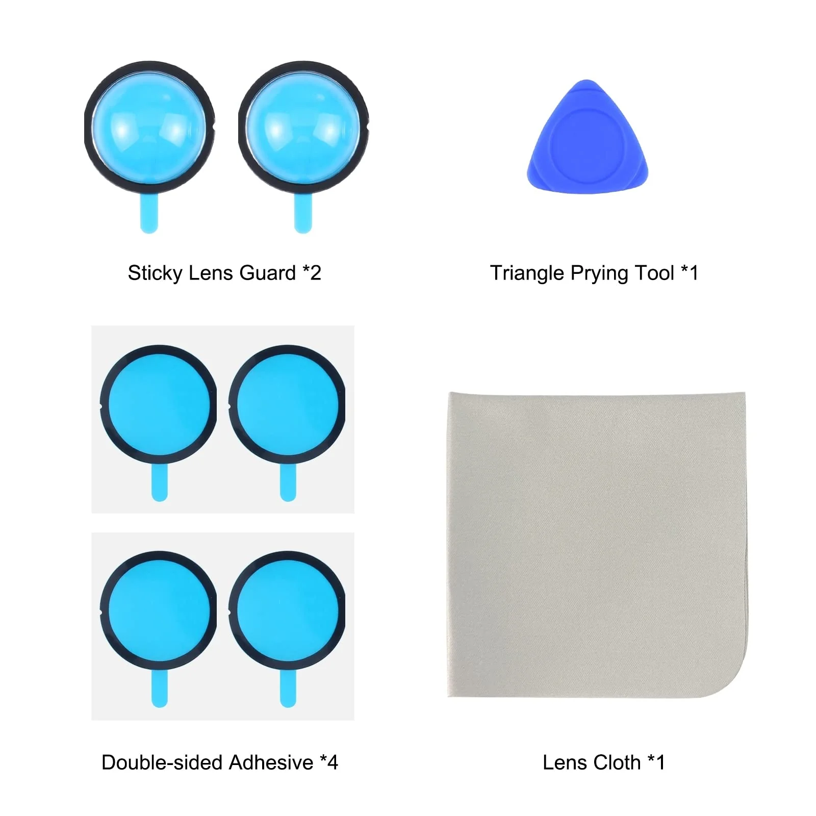 PULUZ Compatible for Insta360 X3 Sticky Lens Guards PC Protective Cover Cap for Insta 360 X3 Waterproof 360 Action Camera Accessories Insta360 X3 PC - Image 7