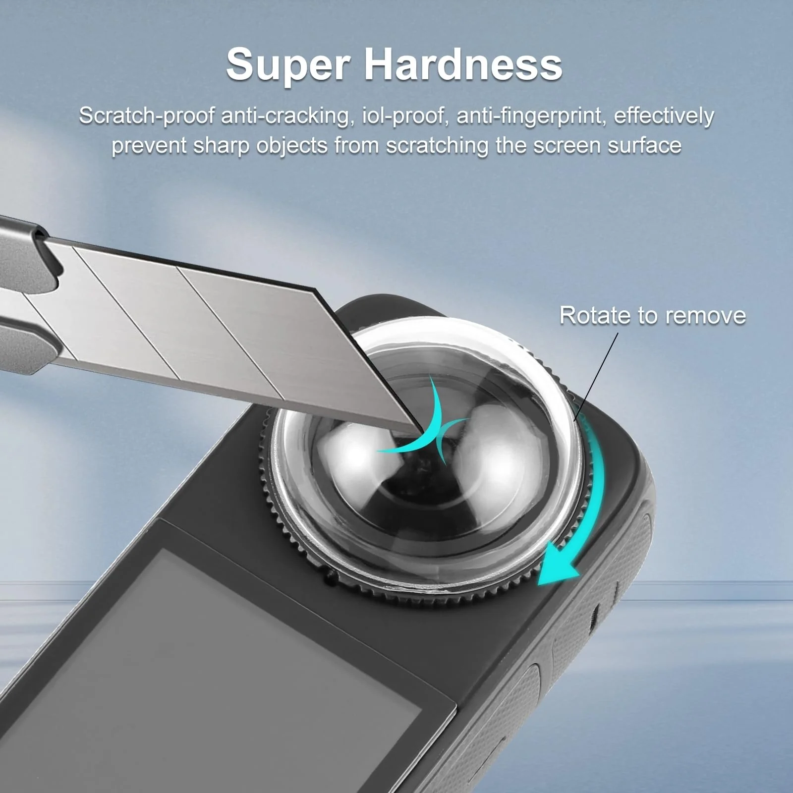PULUZ Lens Guard for Insta360 X4, Rotation PC Lens Protective Cover, Lens Protector Screen Protective Cover, Lens Cap for Insta360 Camera Accessories (Standard Lens Guards) - Image 4