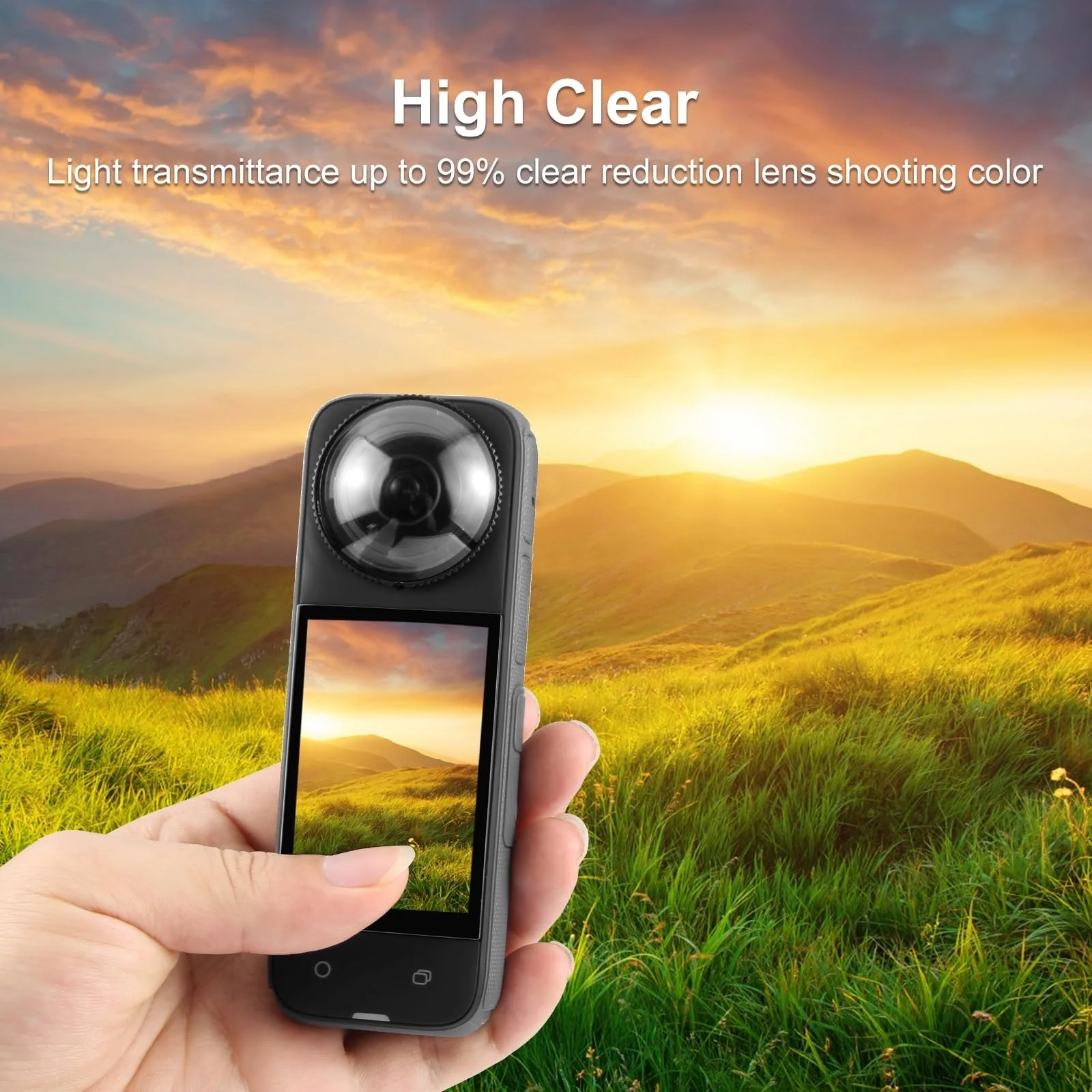 PULUZ Lens Guard for Insta360 X4, Rotation PC Lens Protective Cover, Lens Protector Screen Protective Cover, Lens Cap for Insta360 Camera Accessories (Standard Lens Guards) - Image 6
