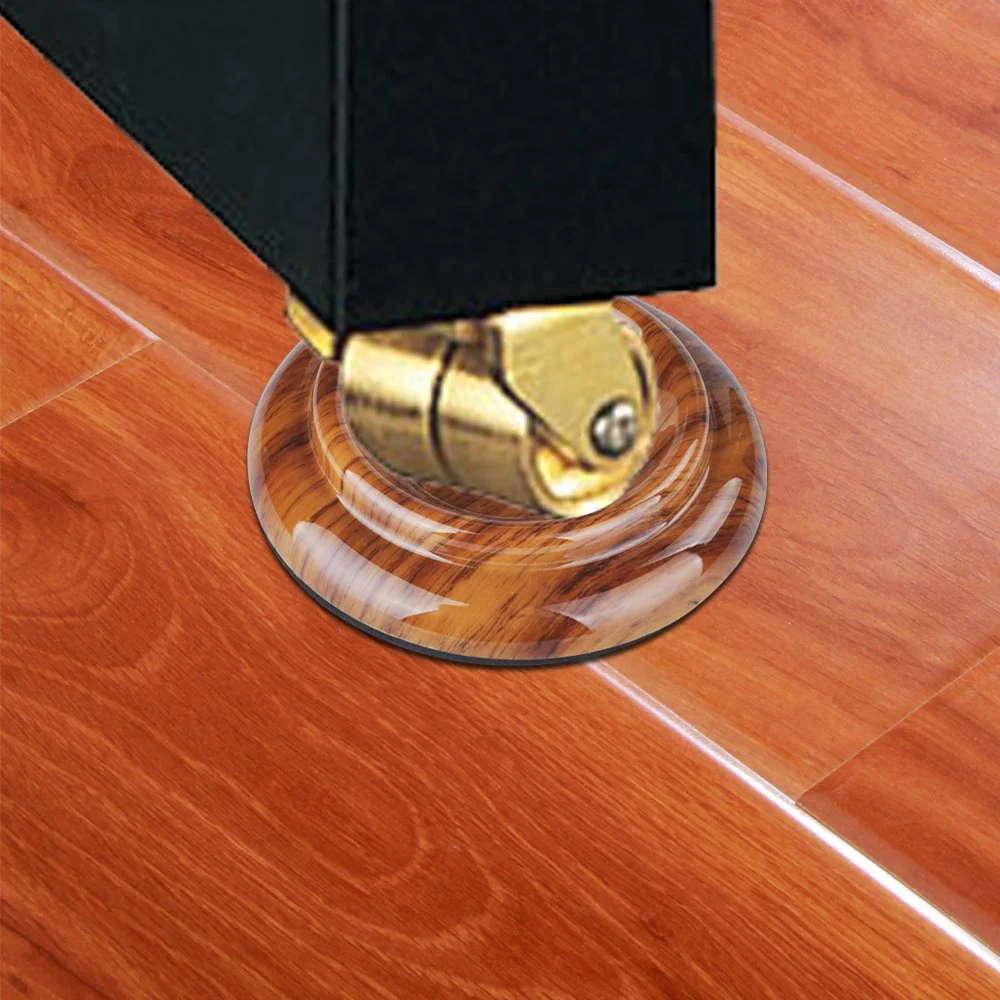 PUNK ABS Upright Piano Caster Cups Set of 4 Slip Resistant Leg Protector (Rosewood) Rosewood - Image 8