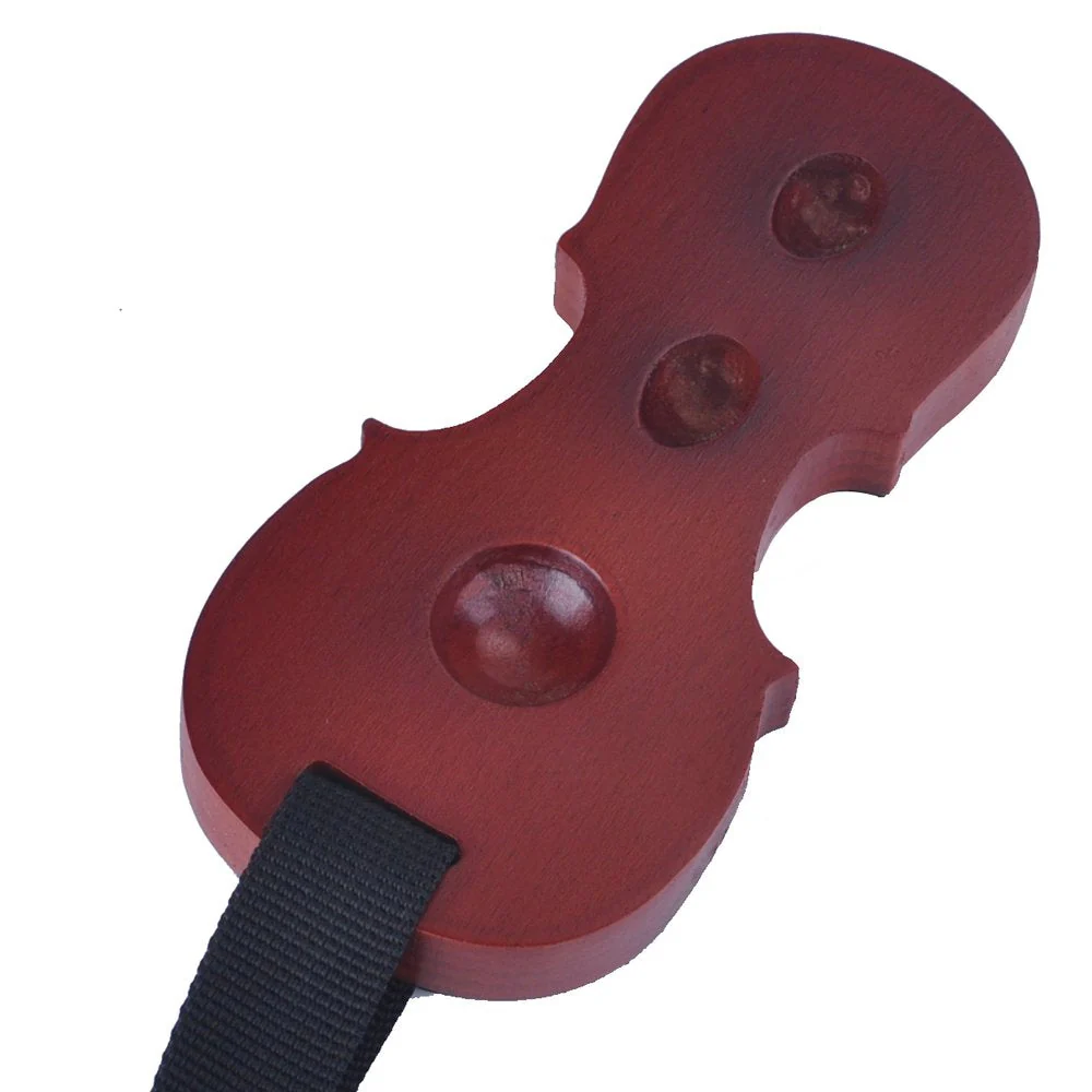 PUNK Solid Wood Cello Endpin Rest Non-slip Stopper Anchor Protector in Cello Shape 3 Holes Holder (3A) 3A - Image 2