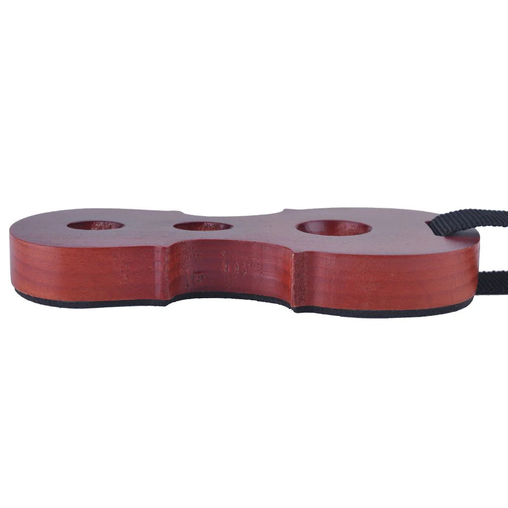 PUNK Solid Wood Cello Endpin Rest Non-slip Stopper Anchor Protector in Cello Shape 3 Holes Holder (3A) 3A - Image 3