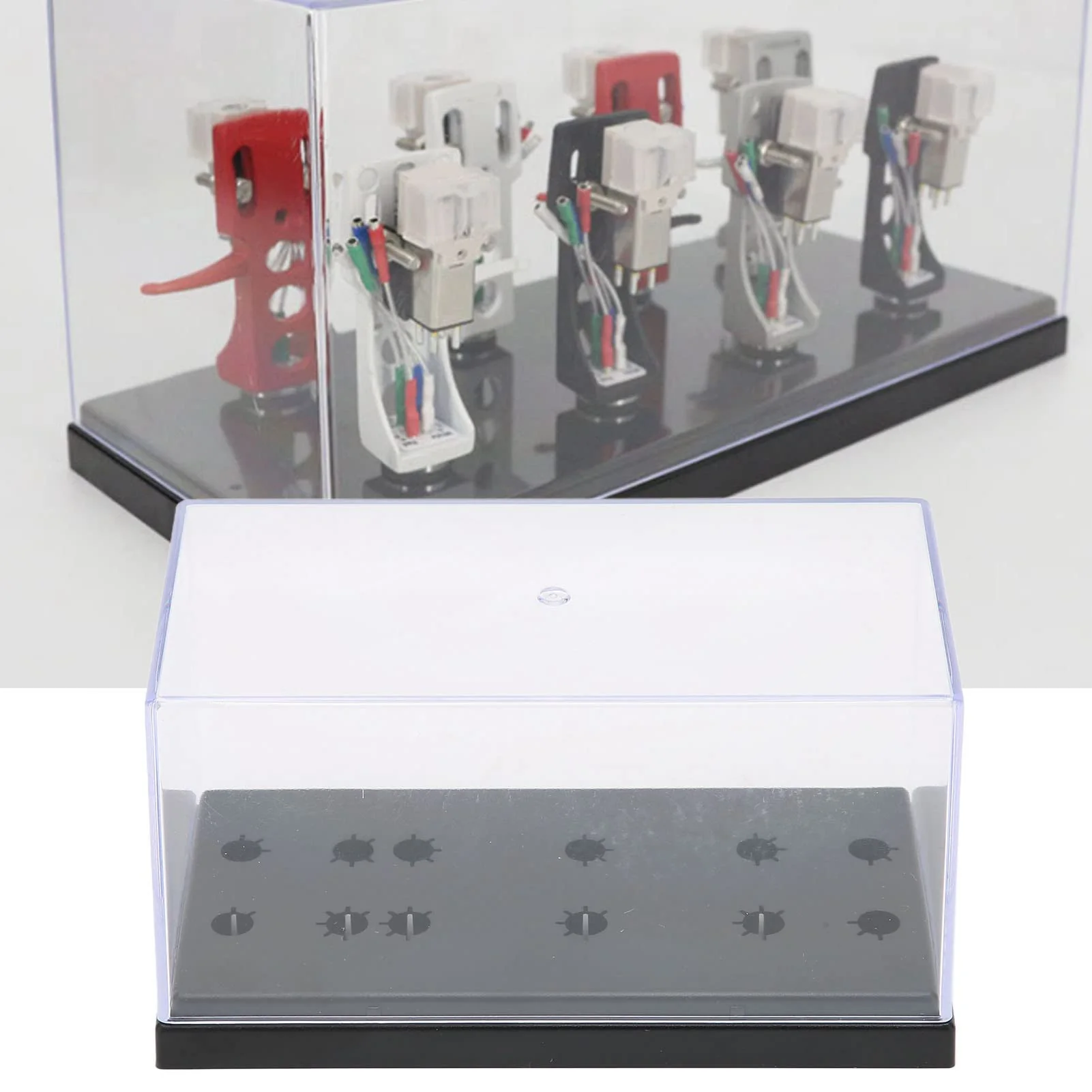PUSOKEI Universal Turntable Headshell Cartridge Keeper, Record Player Stylus Holder Acrylic Box Phono Shell Case,Phonograph Turntable Cartridge Keeper Box. - Image 5