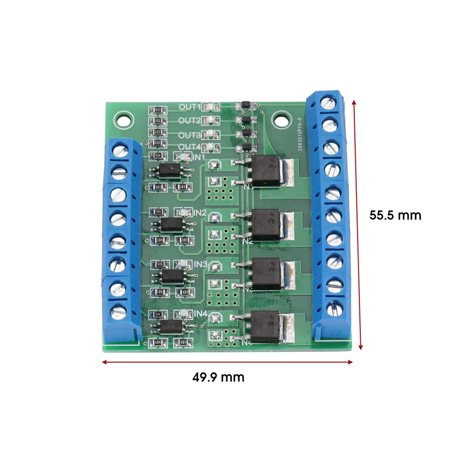 PWM 4 Channel PLC Amplifier Mosfet Module Mosfet PCB MOSFET Amplifier PCB Module Driver 3-20V to 3.7-27VDC 10A - Image 2