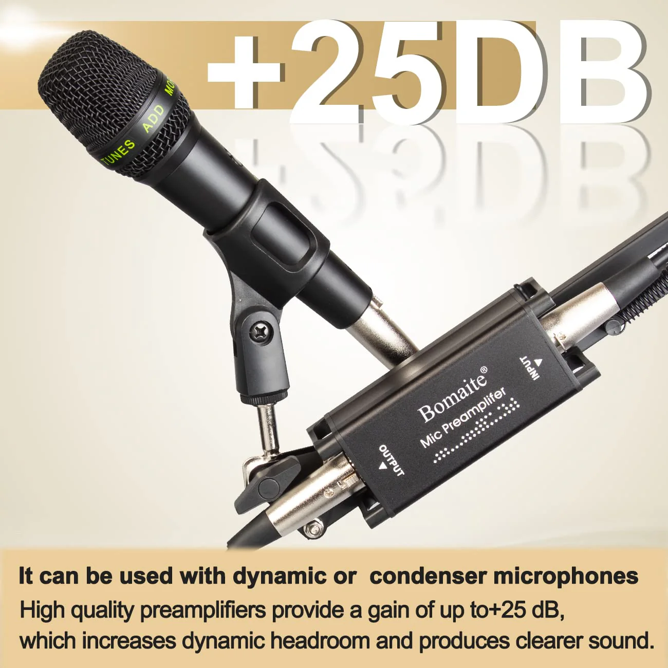 PX2 Dynamic Microphone Booster, Preamp Audio Booster for Studio or Home Recording, Livestream, Broadcast or Podcast - Single Channel for dynamic and ribbon microphones - Image 4