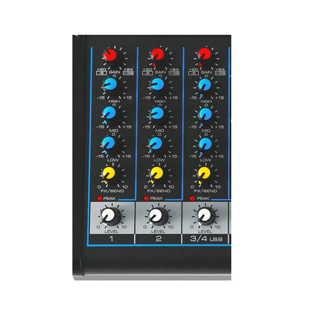 Pyle Professional Audio Mixer Sound Board Console System - Interface 4 Channel Digital USB Bluetooth MP3 Computer Input 48V Phantom Power Stereo DJ Studio Streaming FX 16-Bit DSP processor - PMXU43BT - Image 6
