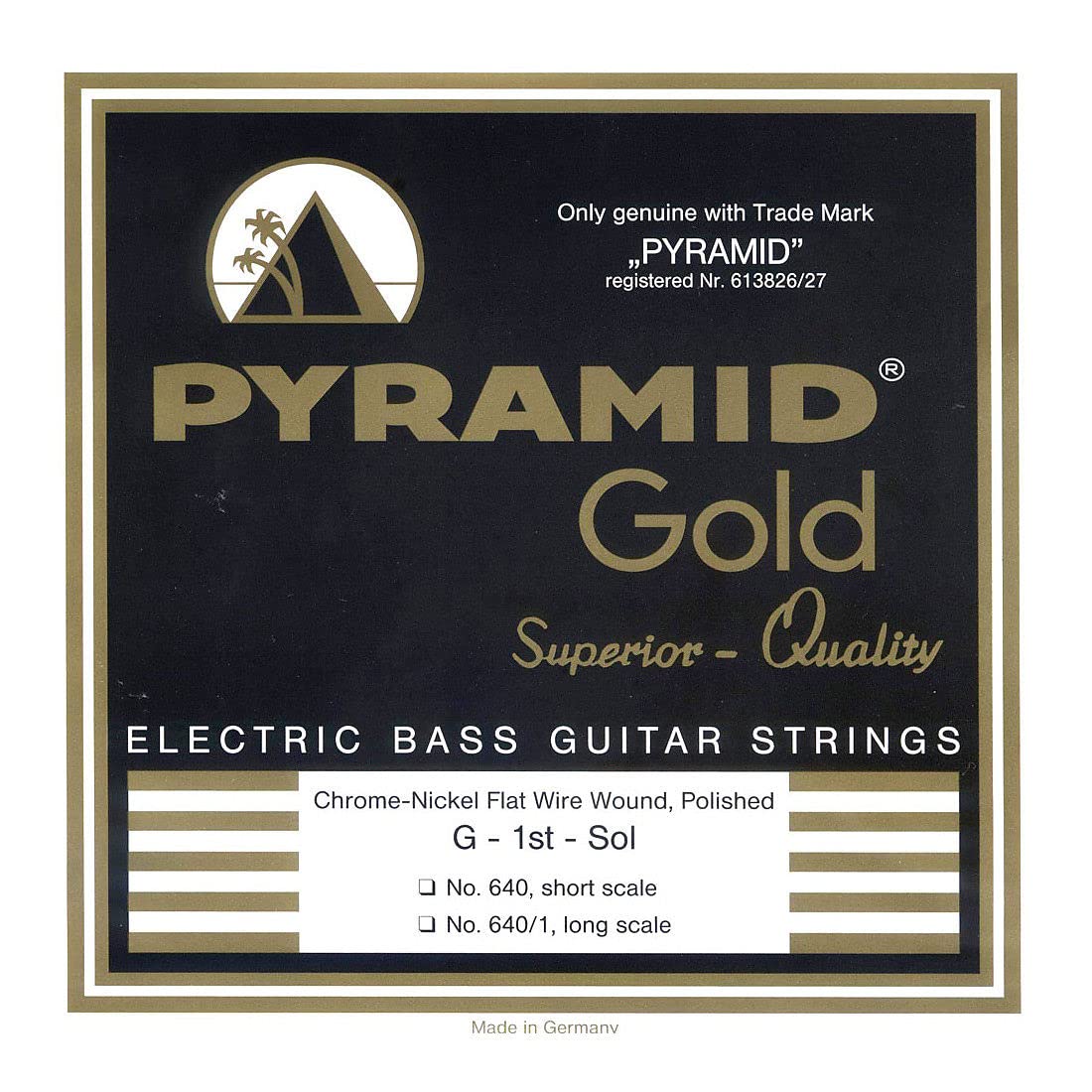 Pyramid Gold 640B Bass Flatwound Long Scale 4-String 50-110