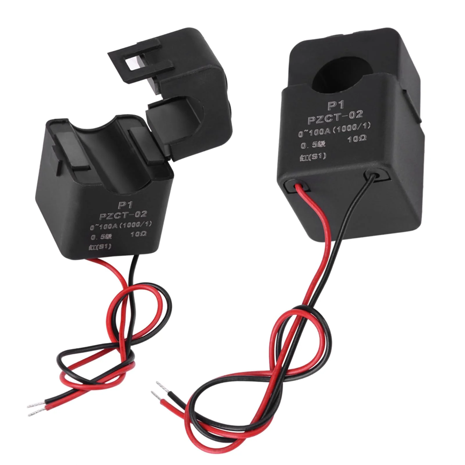 PZCT-02 Current Transformer Set 100 A AC Current Sensor for Energy Meter Precision Coil Sensor in Split Design Pack of 3 - Image 3