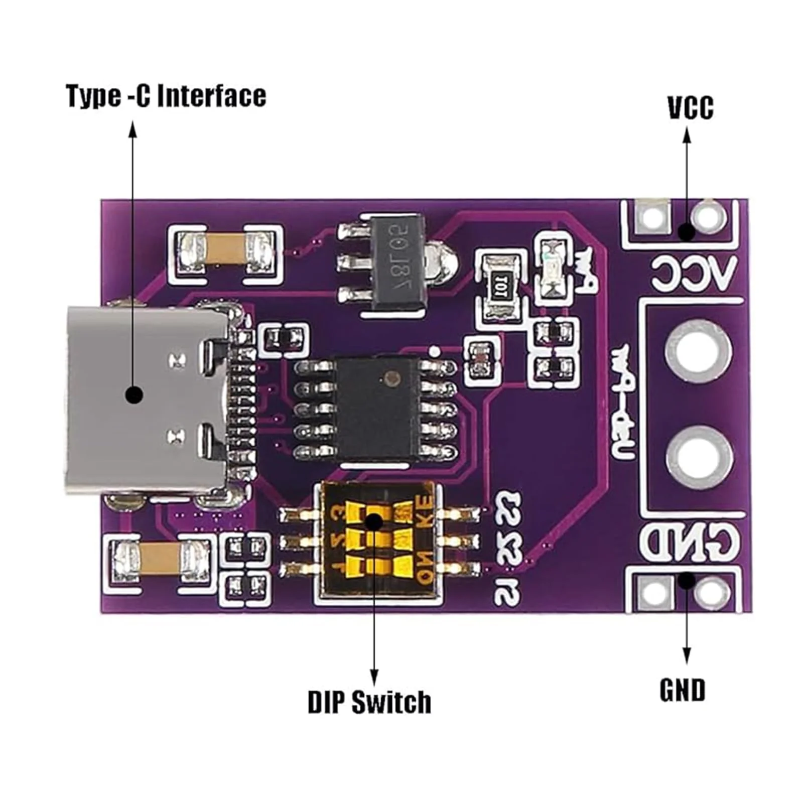 QC/PD/AFC Power Supply Trigger Module - 6 Pieces Fast Charge Trigger USB-C Adapter, Adjustable Module with 5V/9V/12V/15V/20V, DC Fake Charge Trigger Circuit, Fast Charge Polling Detector - Image 5