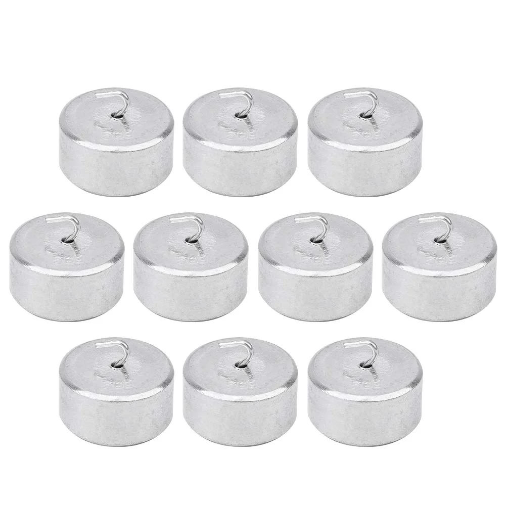 Qcwwy 10 Piece Laboratory Weights 50g Weight Calibration Weight Set with Hook and Ring Scale Calibration Weight Kit for School Grouping Experiments - Image 4