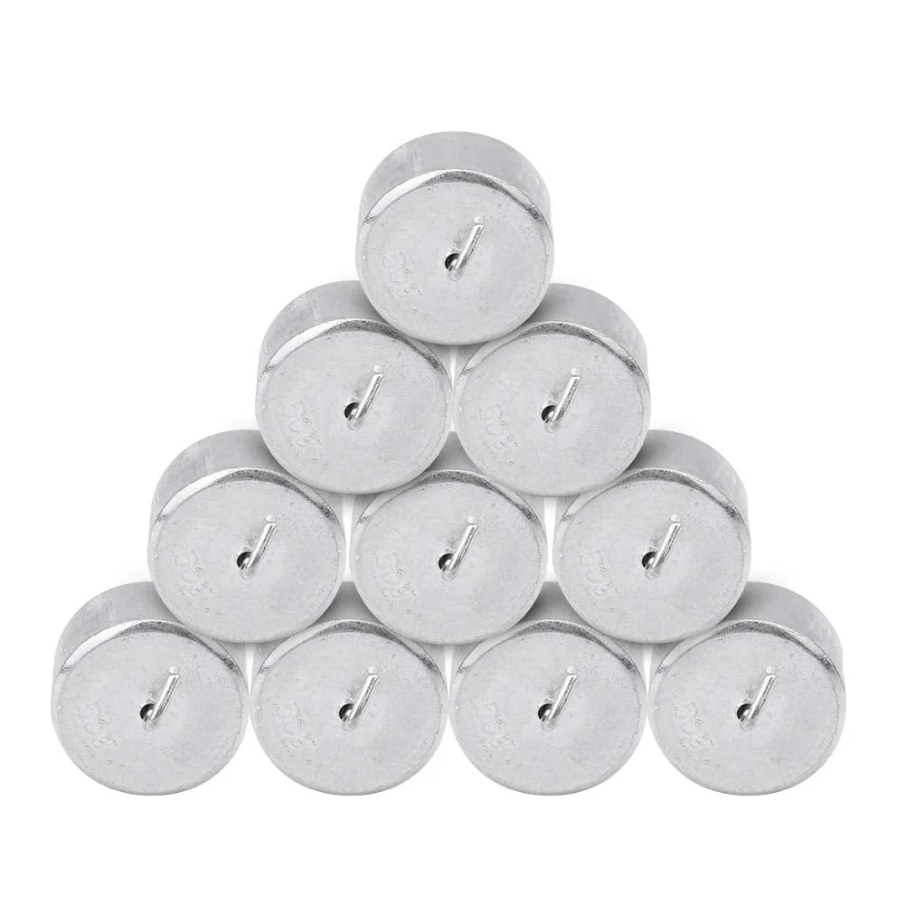 Qcwwy 10 Piece Laboratory Weights 50g Weight Calibration Weight Set with Hook and Ring Scale Calibration Weight Kit for School Grouping Experiments - Image 5