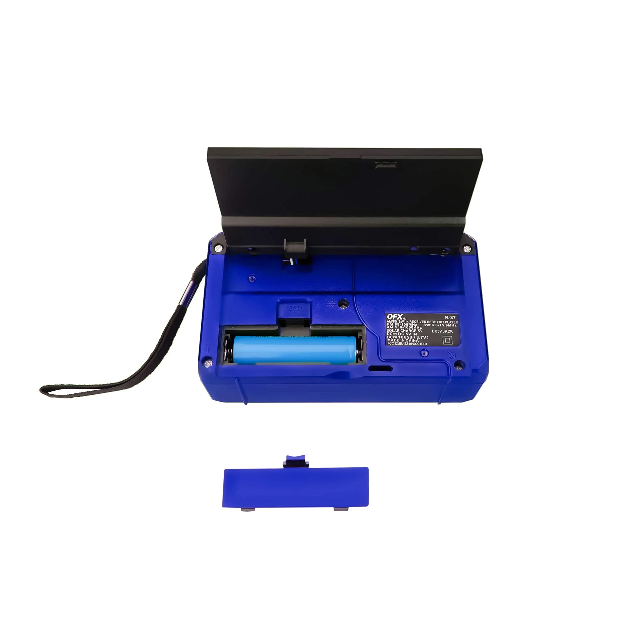 QFX R-37-BL 6-Band (AM, FM, SW1 - SW4) Bluetooth LED Flashlight Solar Radio (2021 Model) - Image 8