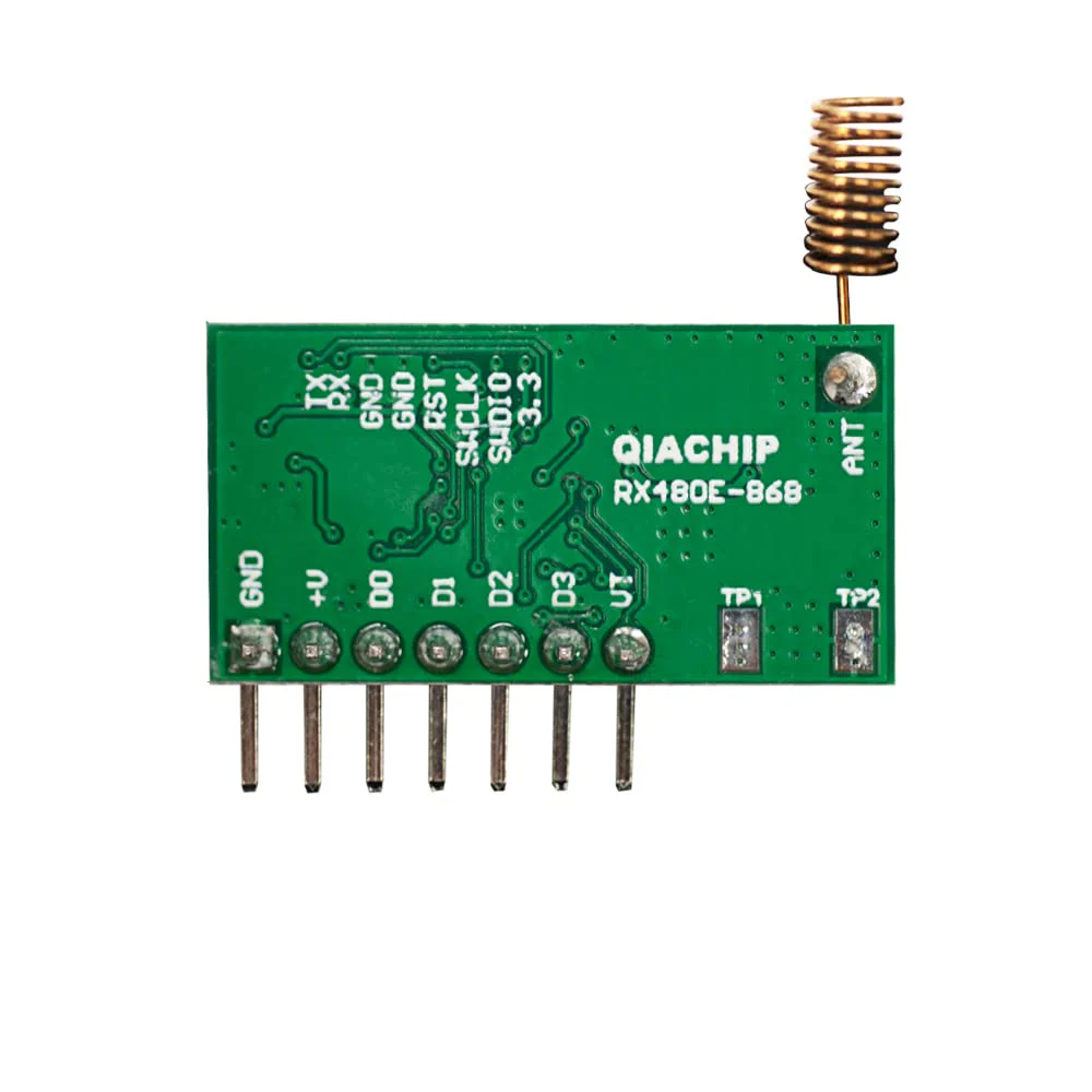 QIACHIP RX480e 868 MHz Transmitter Receiver RF Radio Module for Arduino and Garage Door Opener, Wireless Module with Antenna 4 Sets RX480E-868*4 - Image 8