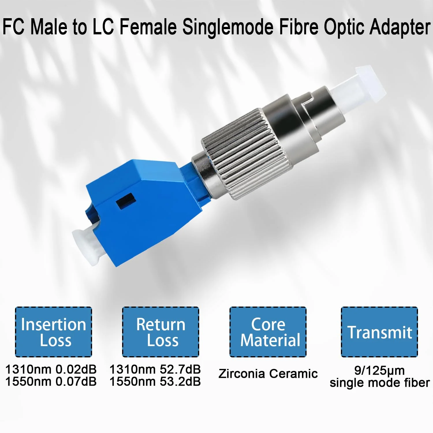 QIANRENON FC Male to LC Female Singlemode Fibre Optic Adapter SM 9/125μm FC/UPC Male to LC/UPC Female Hybrid Fibre Simplex Converter Coupler, for Red Light Pen Optical Power Meter Patch Cord Pigtail - Image 4