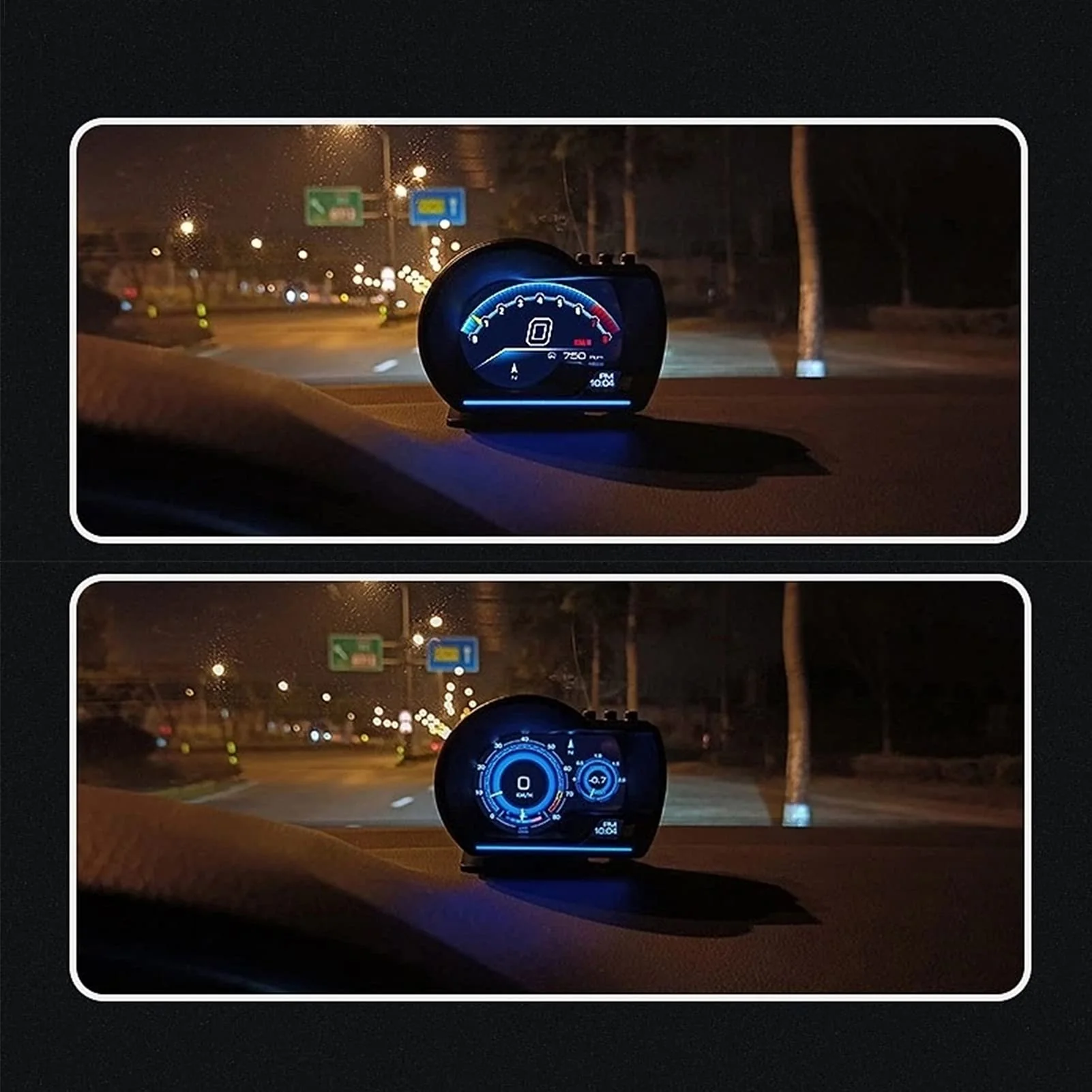 , Qiilu Car OBD2+GPS Smart Gauge Car HUD Speedometer Turbo RPM Alarm for Car Truck - Image 8