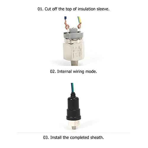 QPM10-NO/NC Pressure Switch, 1/4" Normally Open Push Switch, Membrane Pressure Switch, 0.1-1MPa, Stainless Steel - Image 5