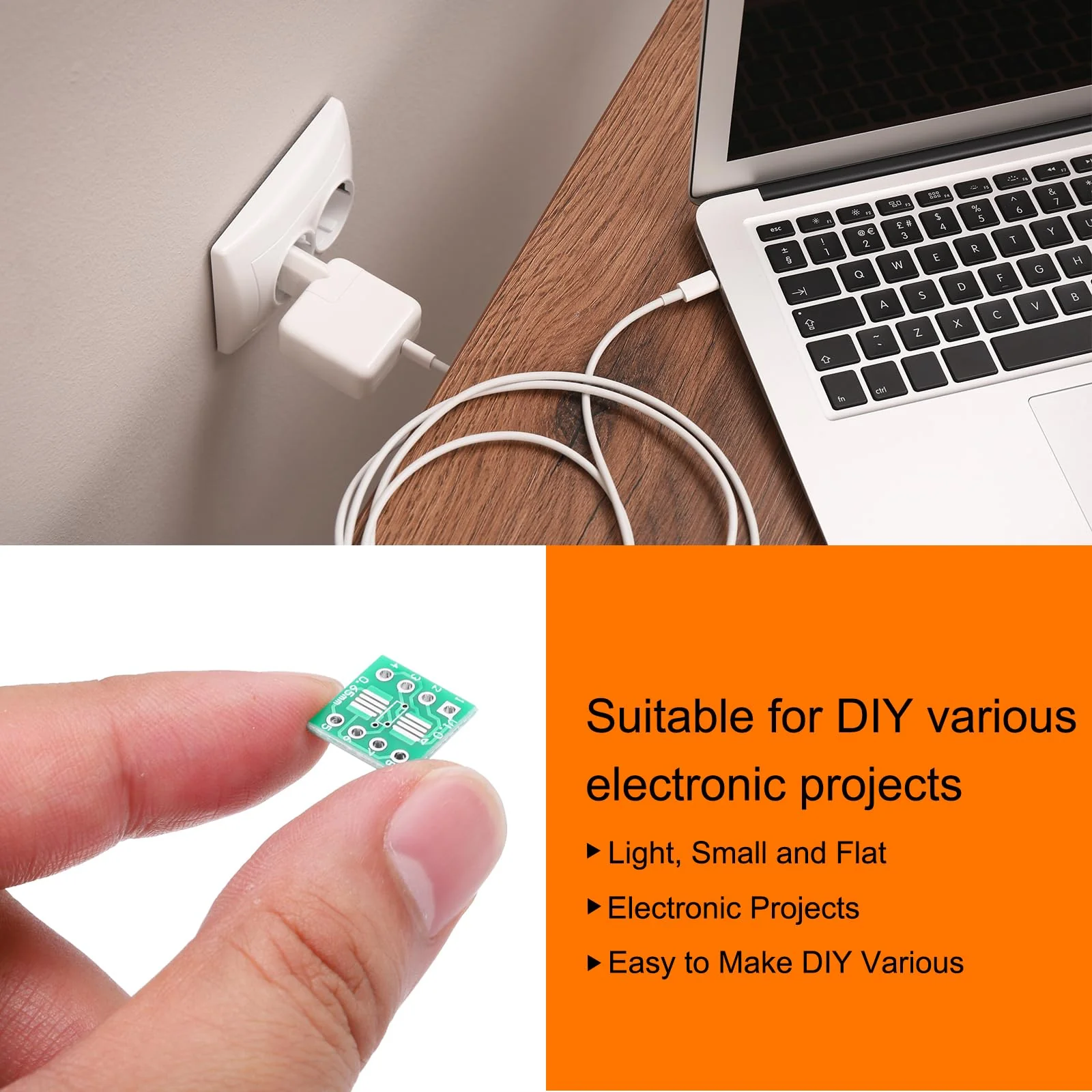 QUARKZMAN 15pcs SOIC-8 to DIP-8 Slim Adapter 12x12mm 8 Pin Double Sided Prototype Connector Green PCB Converter Pin Board Adapter SO SOP8 to DIP8 - Image 4