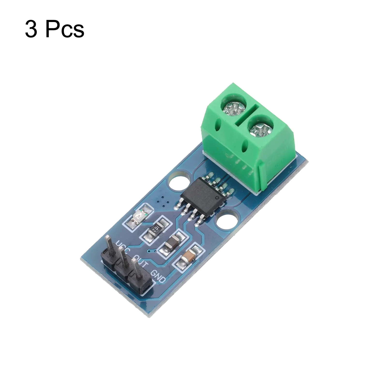 QUARKZMAN 3pcs ACS712 Current Sensor Module 5A Range Hall Effect Current Sensor Current Measurement AC/DC for Current Detection - Image 3