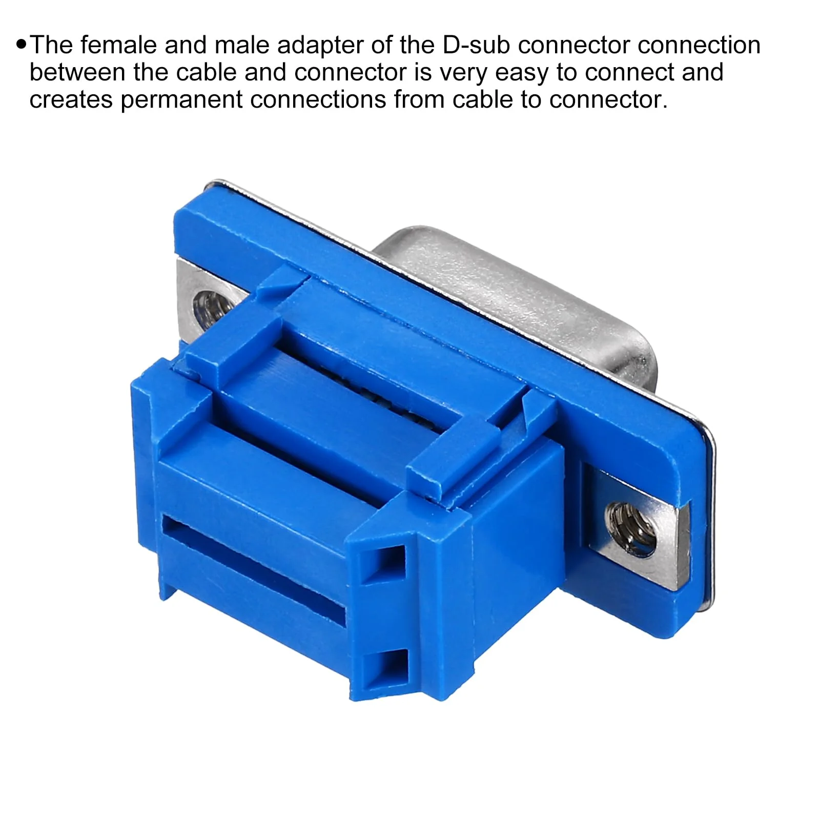 QUARKZMAN D-Sub Connector DB9 IDC Crimp Connector Female 9 Pin 2 Row Female Serial Junction Box Breakout for Mechanical Equipment CNC Computer Pack of 2 - Image 3