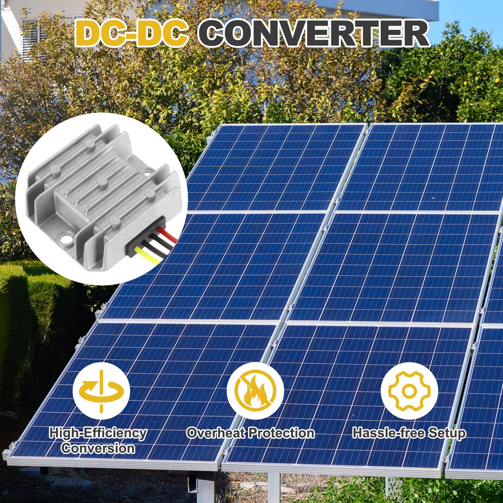 QUARKZMAN DC 12V/24V to DC 6V Voltage Converter 6A 36W Step Down Converter Voltage Reducer IP67 Waterproof Transformer Power Supply Module Power Adapter for Car Truck Solar System - Image 8