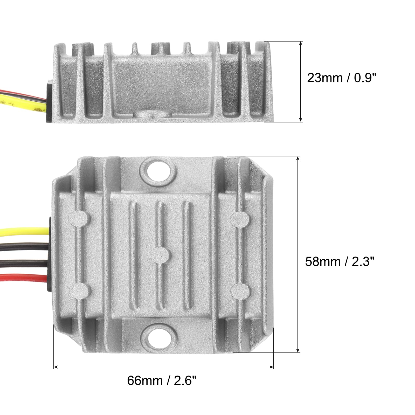 QUARKZMAN DC 12V/24V to DC 9V Voltage Converter 10A 90W Step Down Converter Voltage Reducer IP67 Waterproof Transformer Power Supply Module Power Adapter for Car Truck Solar System - Image 2