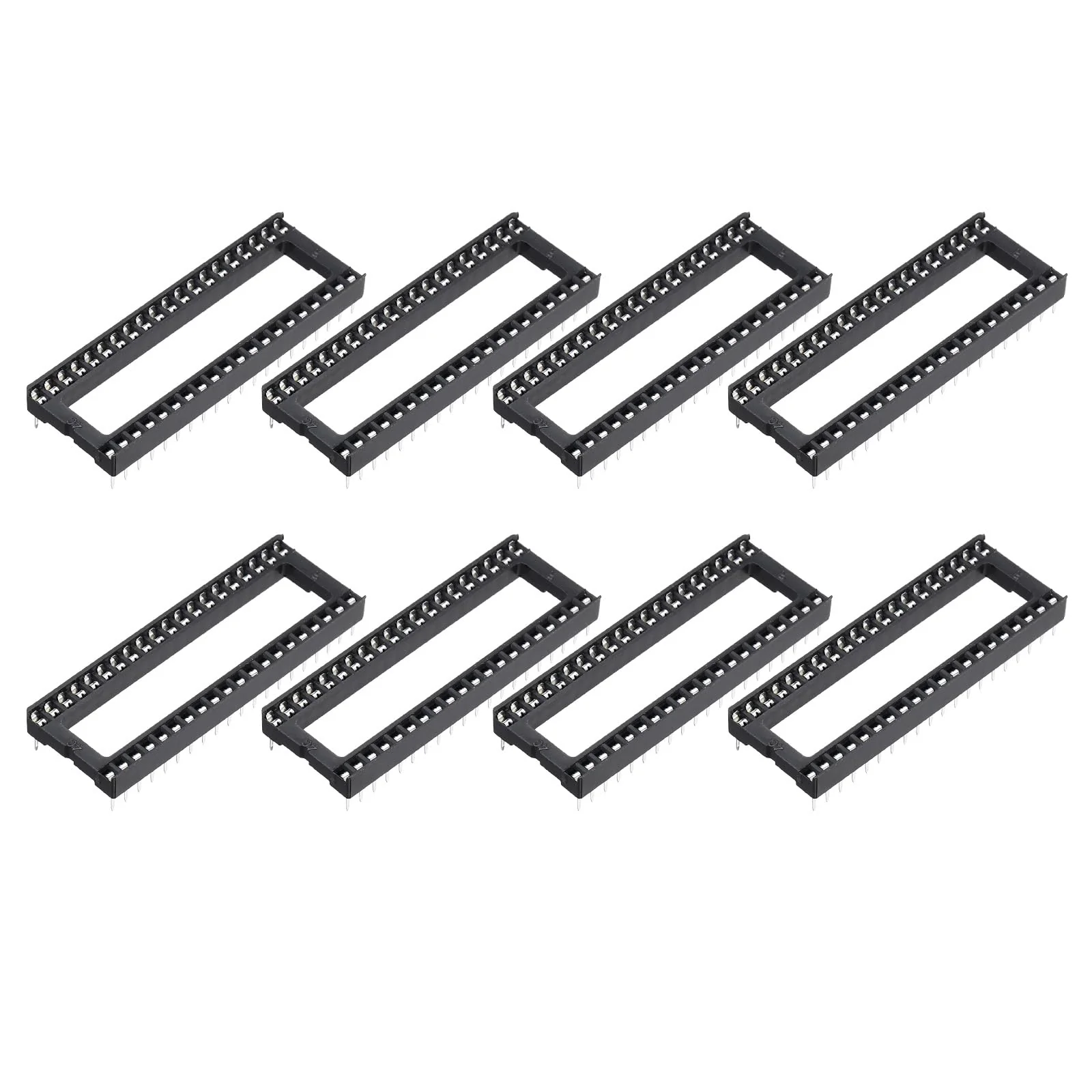 QUARKZMAN DIP IC Chip Socket Adapter 40 Pin IC Assortment Kit 2.54 mm / 0.1 Inch Pitch for Breadboard Project, PCB Board Design Pack of 10