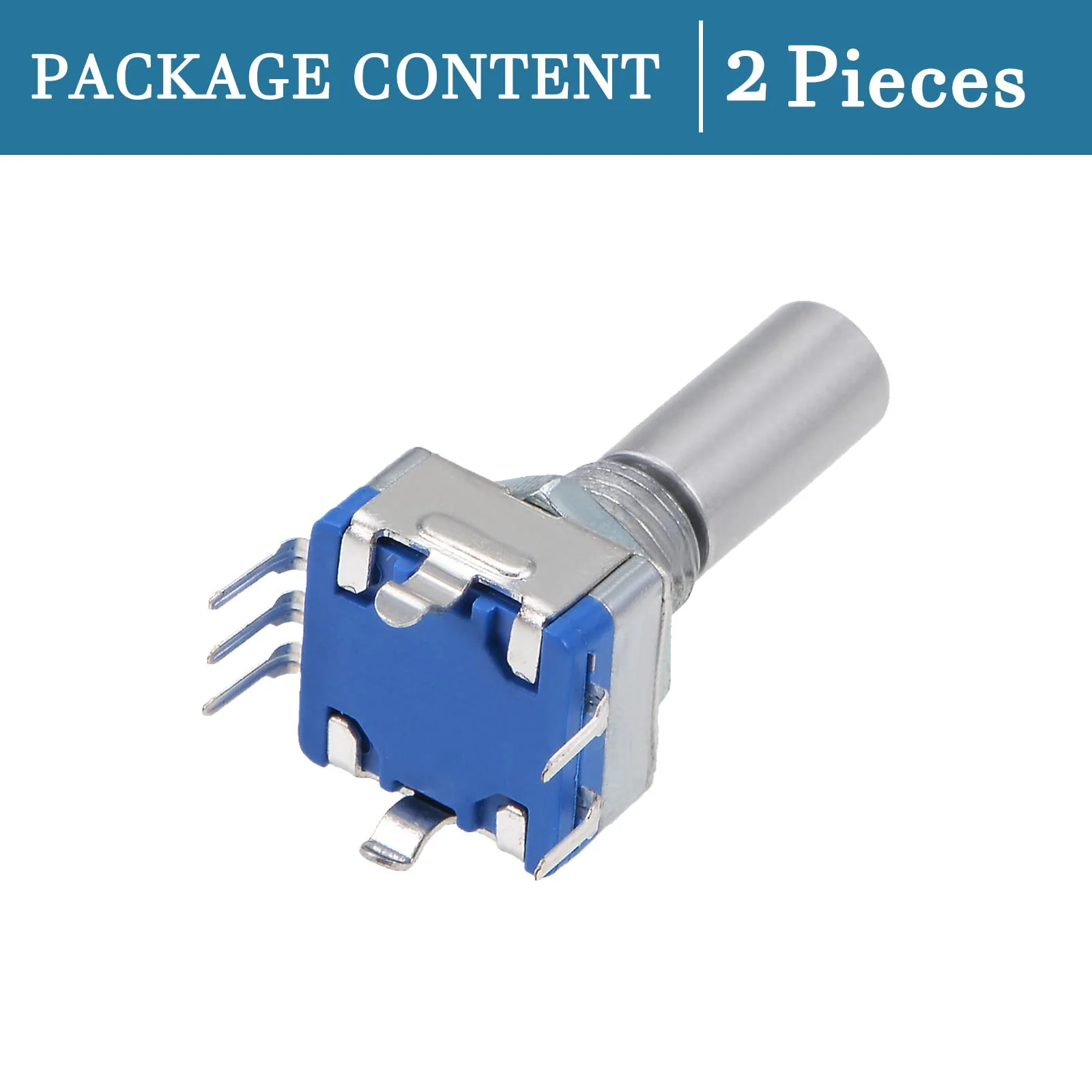 QUARKZMAN EC11 Encoder Code Switch Potentiometer 360 Degree Rotation for Volume Control or Data Selection on LED or LCD Display [7 Pins 20 mm Wave] Pack of 2 - Image 4