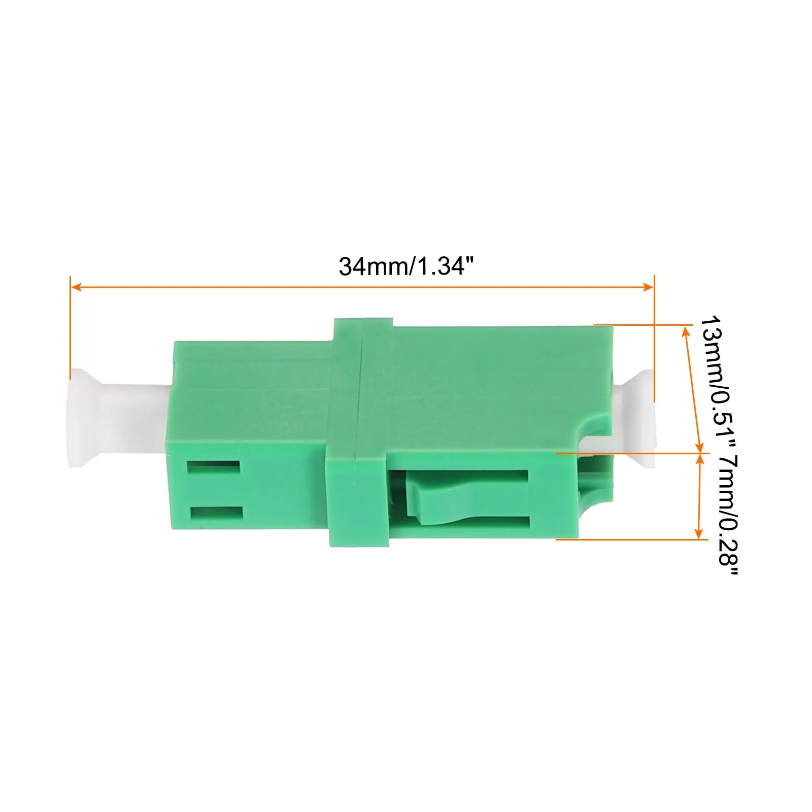 QUARKZMAN Fiber Optical Coupler LC to LC/APC Single Mode Simplex Adapter LC-LC/APC Network Internet Connection Pack of 10 - Image 2