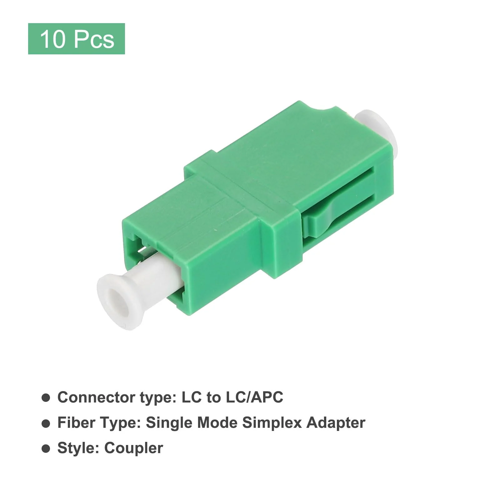 QUARKZMAN Fiber Optical Coupler LC to LC/APC Single Mode Simplex Adapter LC-LC/APC Network Internet Connection Pack of 10 - Image 3
