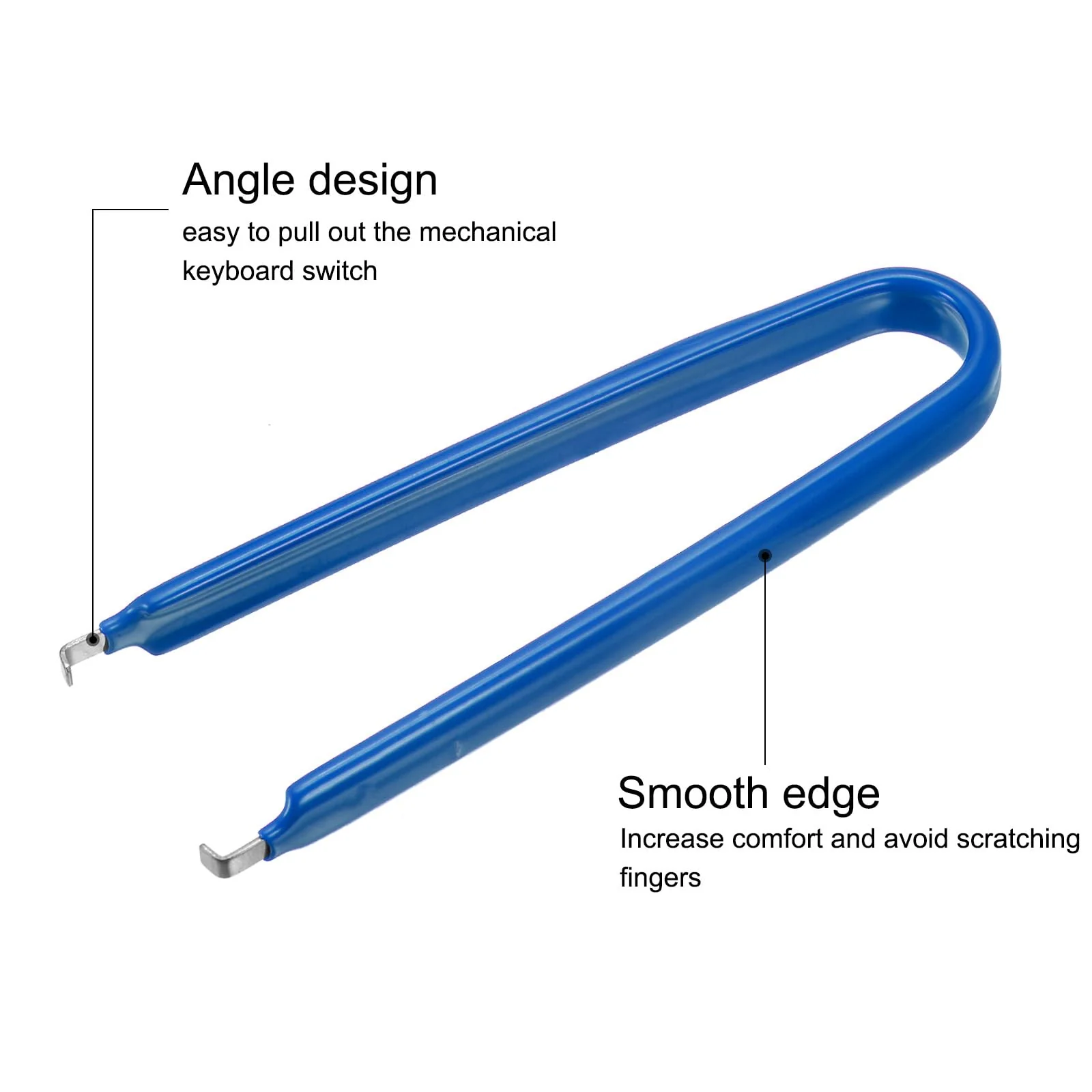 QUARKZMAN IC Puller Chip Extractor Stainless Steel with Insulated Vinyl Handle, Blue, Pack of 2 - Image 4