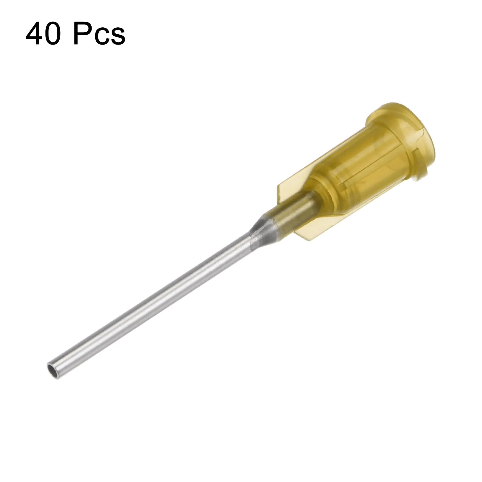 QUARKZMAN Industrial Blunt Tip Cannula 17G 1 Inch Length with Luer Lock Screw Connection, Dispensing Cannula for Liquid Glue Gun, 40 Pieces (Yellow) - Image 3