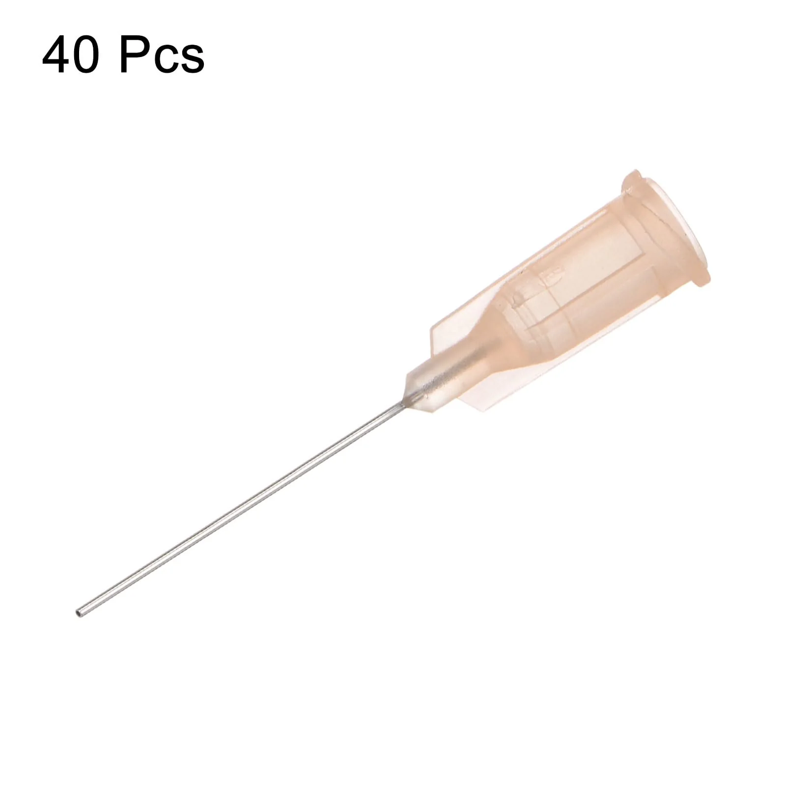 QUARKZMAN Industrial Blunt Tip Cannula 26G 1 Inch Length with Luer Lock Screw Connection, Dispensing Cannula for Liquid Glue Gun, 40 Pieces (Light Brown) - Image 3
