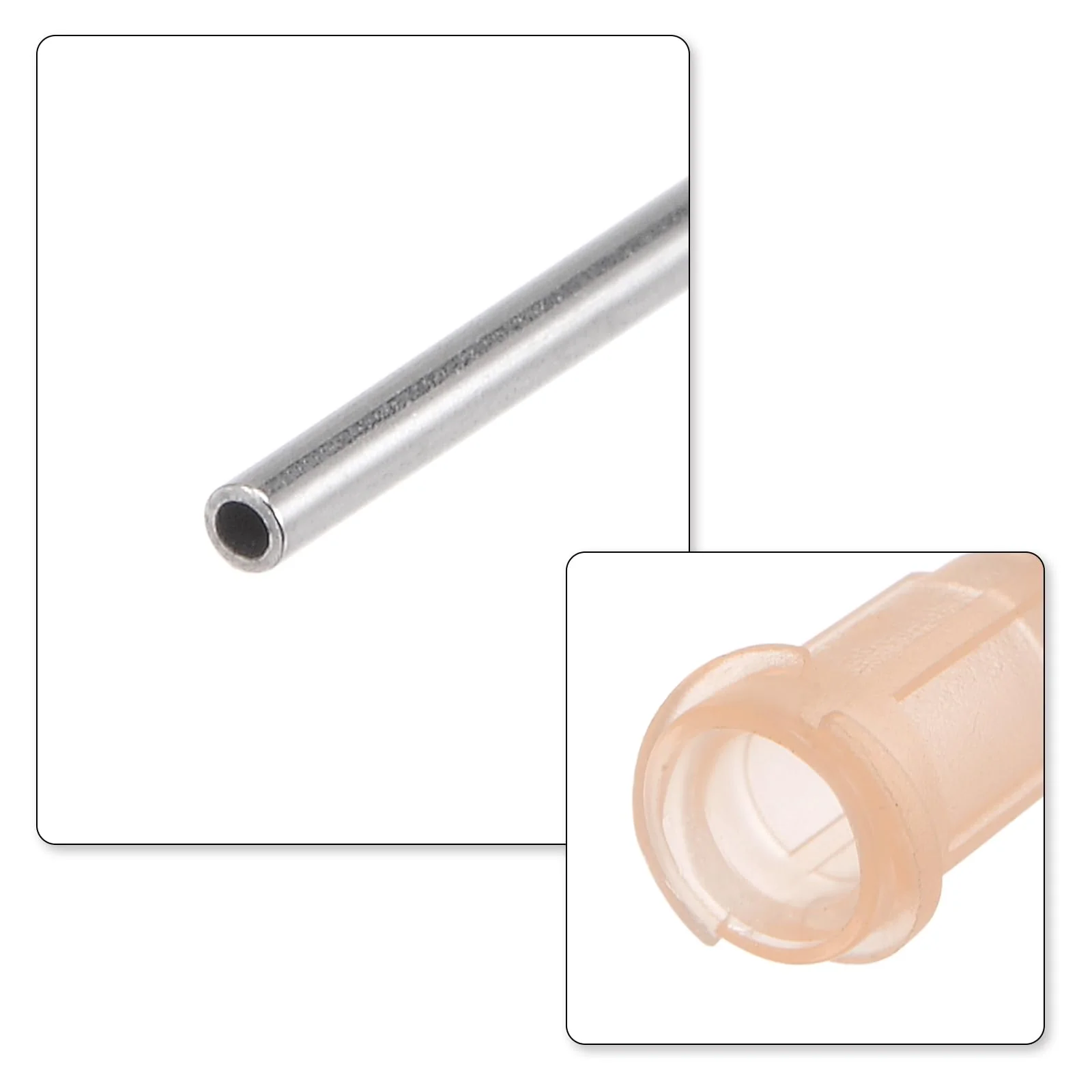 QUARKZMAN Industrial Blunt Tip Cannula 26G 1 Inch Length with Luer Lock Screw Connection, Dispensing Cannula for Liquid Glue Gun, 40 Pieces (Light Brown) - Image 4