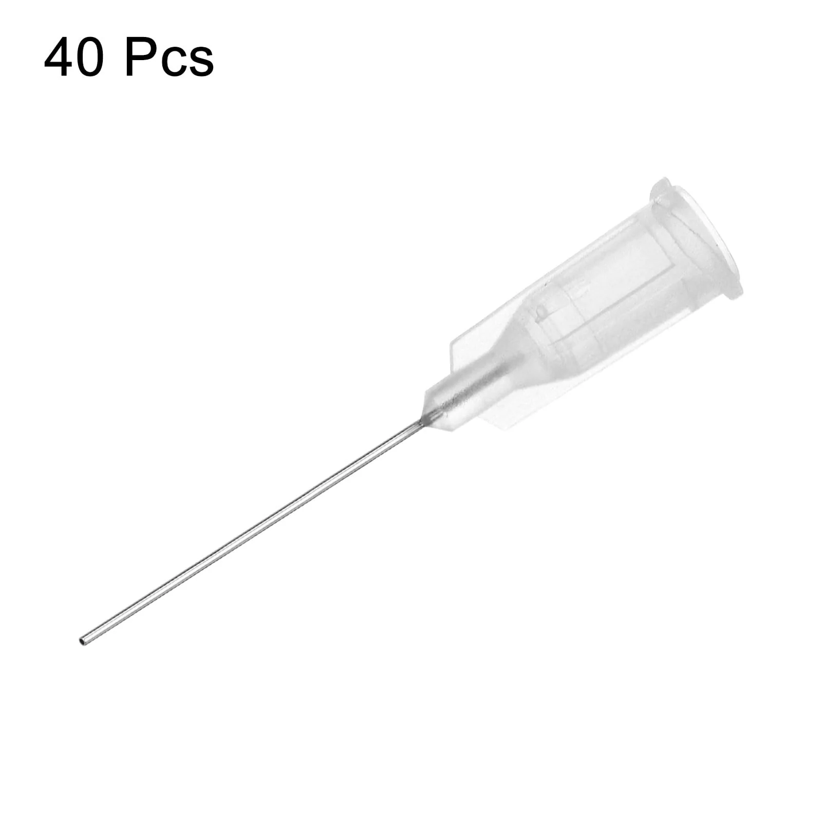 QUARKZMAN Industrial Blunt Tip Cannula 27G 1 Inch Length with Luer Lock Screw Connection, Dispensing Cannula for Liquid Glue Gun, 40 Pieces (Transparent) - Image 3