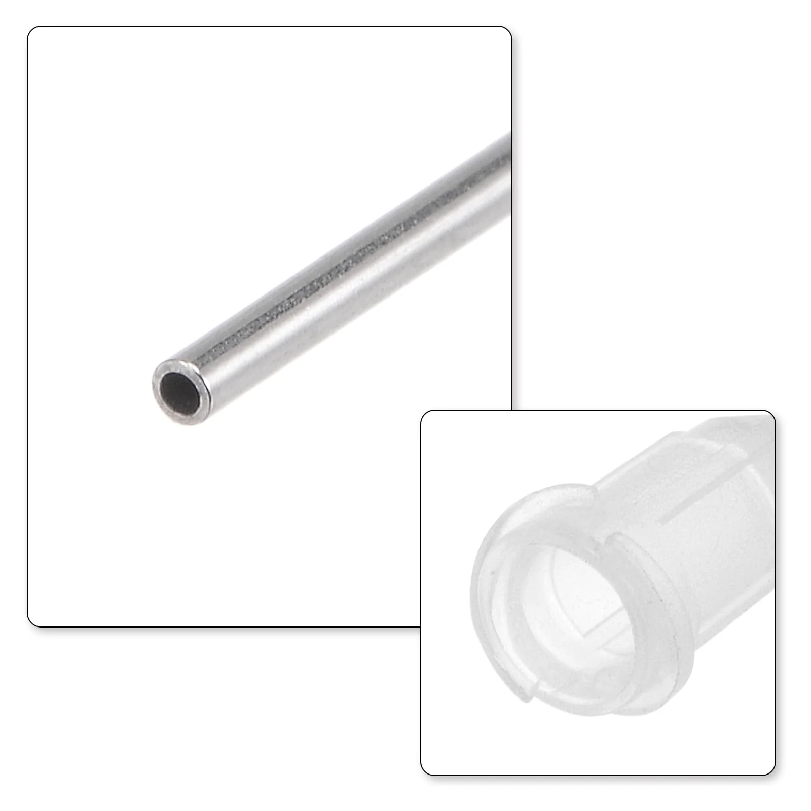 QUARKZMAN Industrial Blunt Tip Cannula 27G 1 Inch Length with Luer Lock Screw Connection, Dispensing Cannula for Liquid Glue Gun, 40 Pieces (Transparent) - Image 4